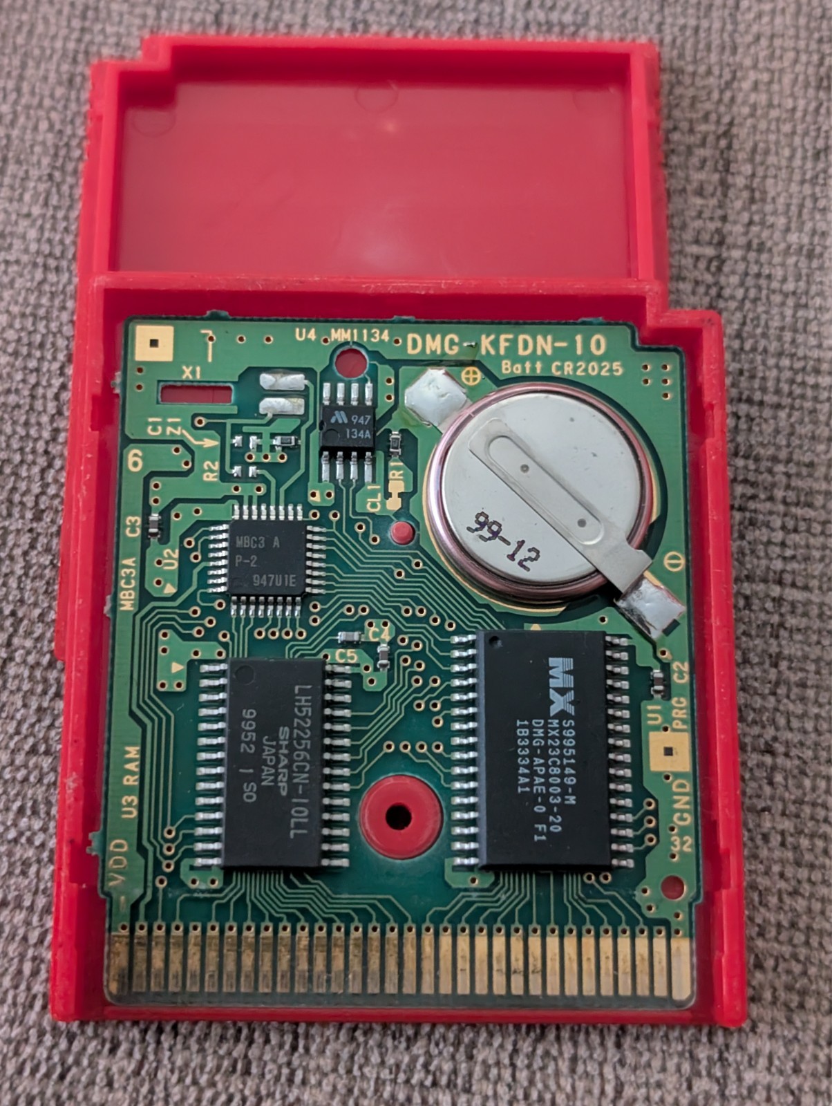 Pokemon Red Version (Nintendo Game Boy Color GBC, 1999) TESTED & SAVES