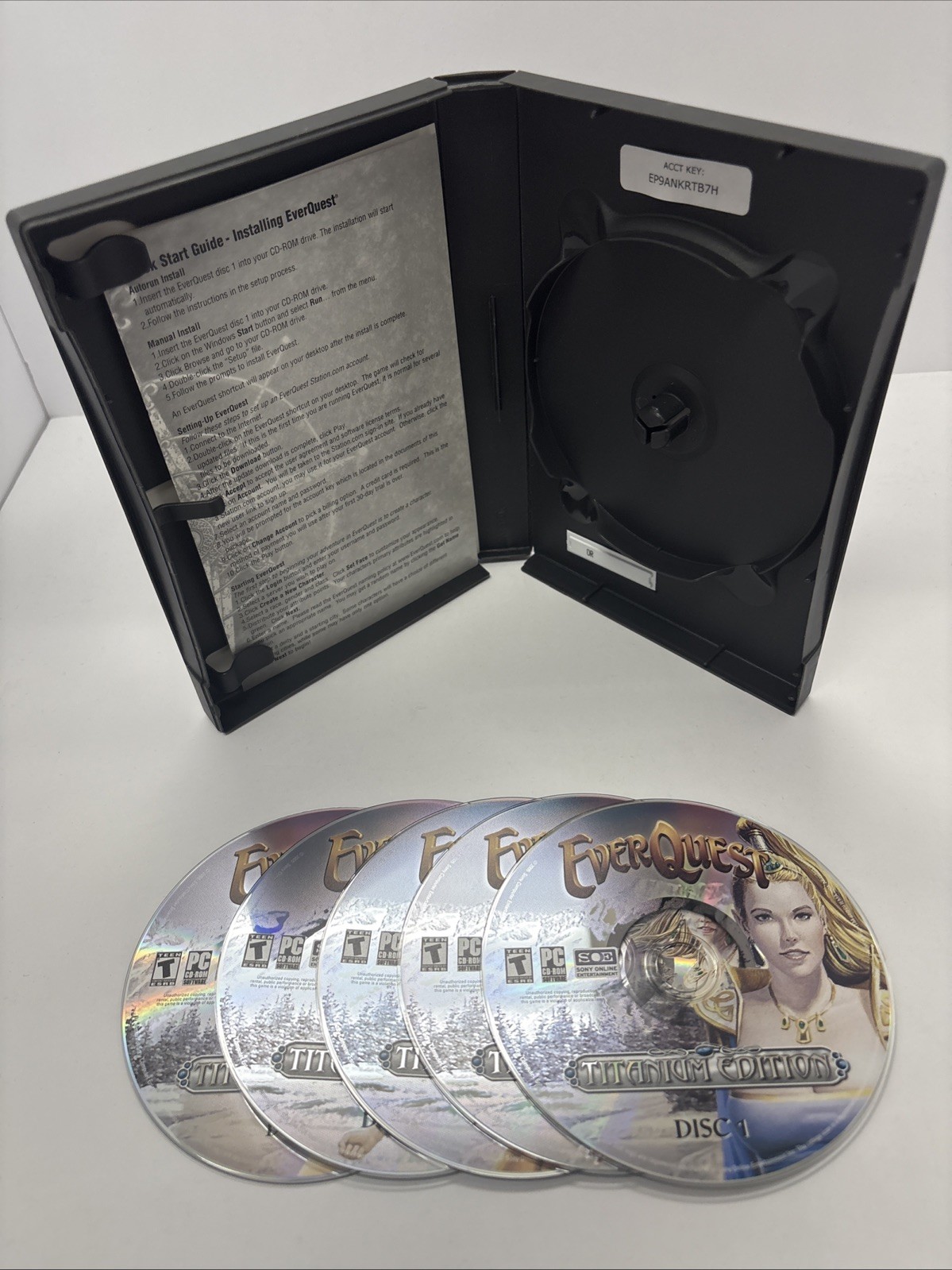EverQuest Titanium Edition PC Windows 2006 5 Disc All Expansions Game MMORPG