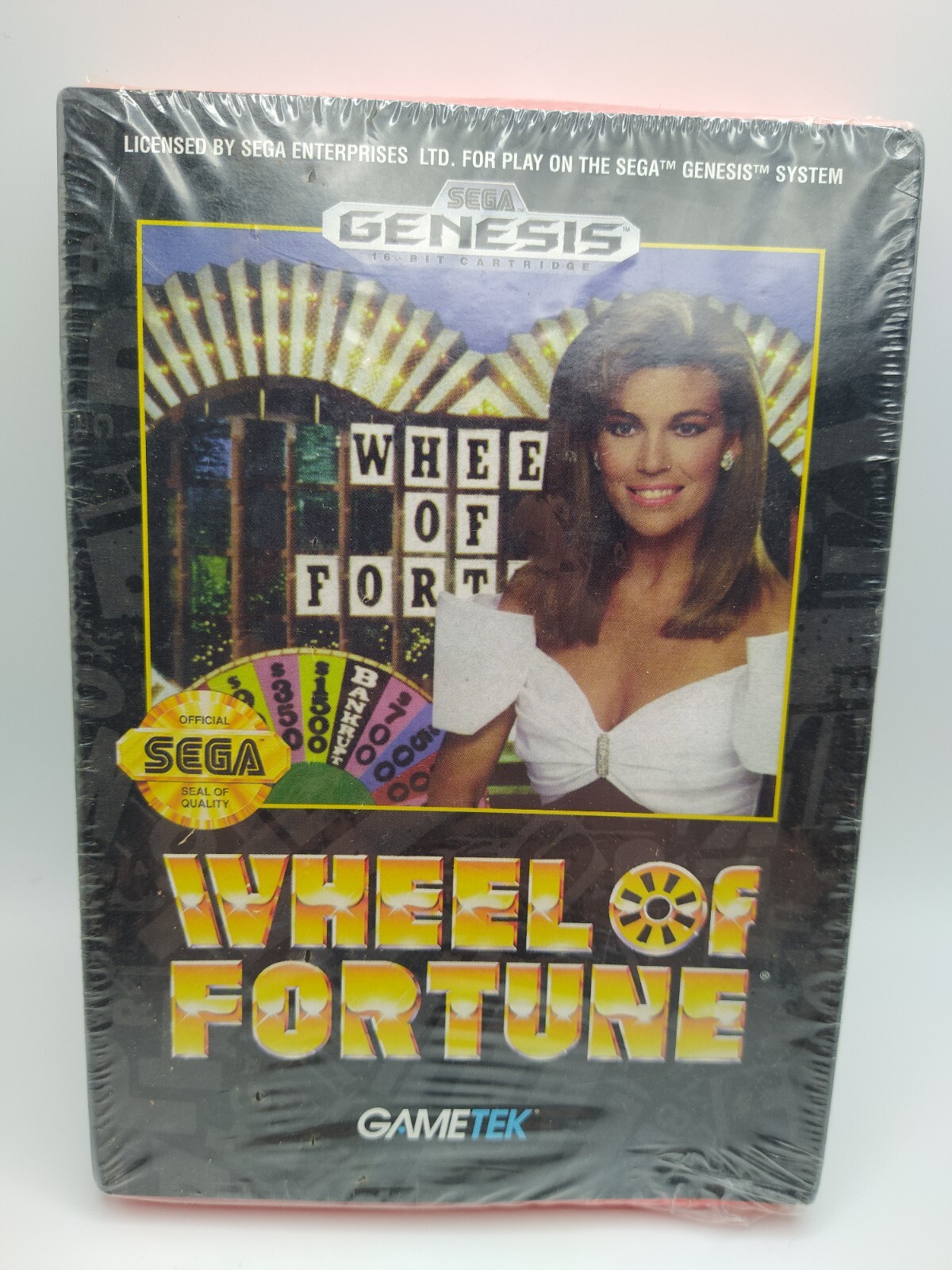 Wheel of Fortune Sega Genesis Factory Sealed Assembled in Mexico w/ Red Tray