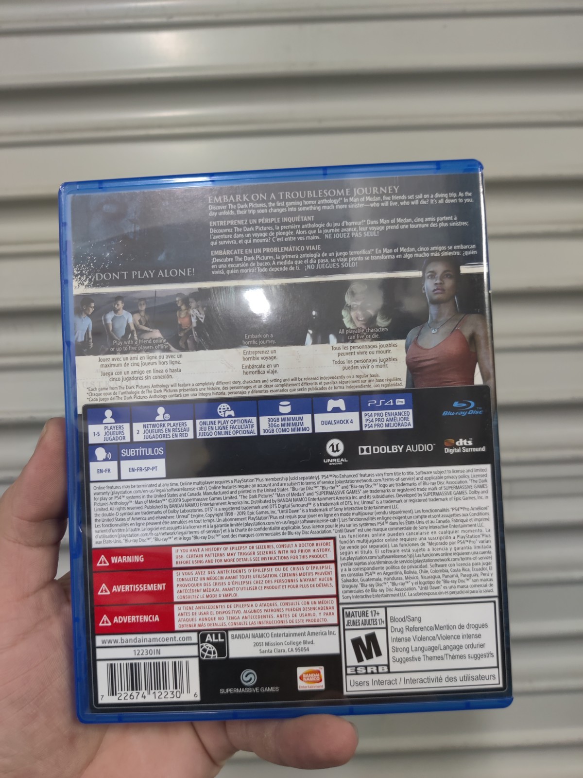 The Dark Pictures: Man of Medan (Sony PS4, 2019) Unsealed Never Played