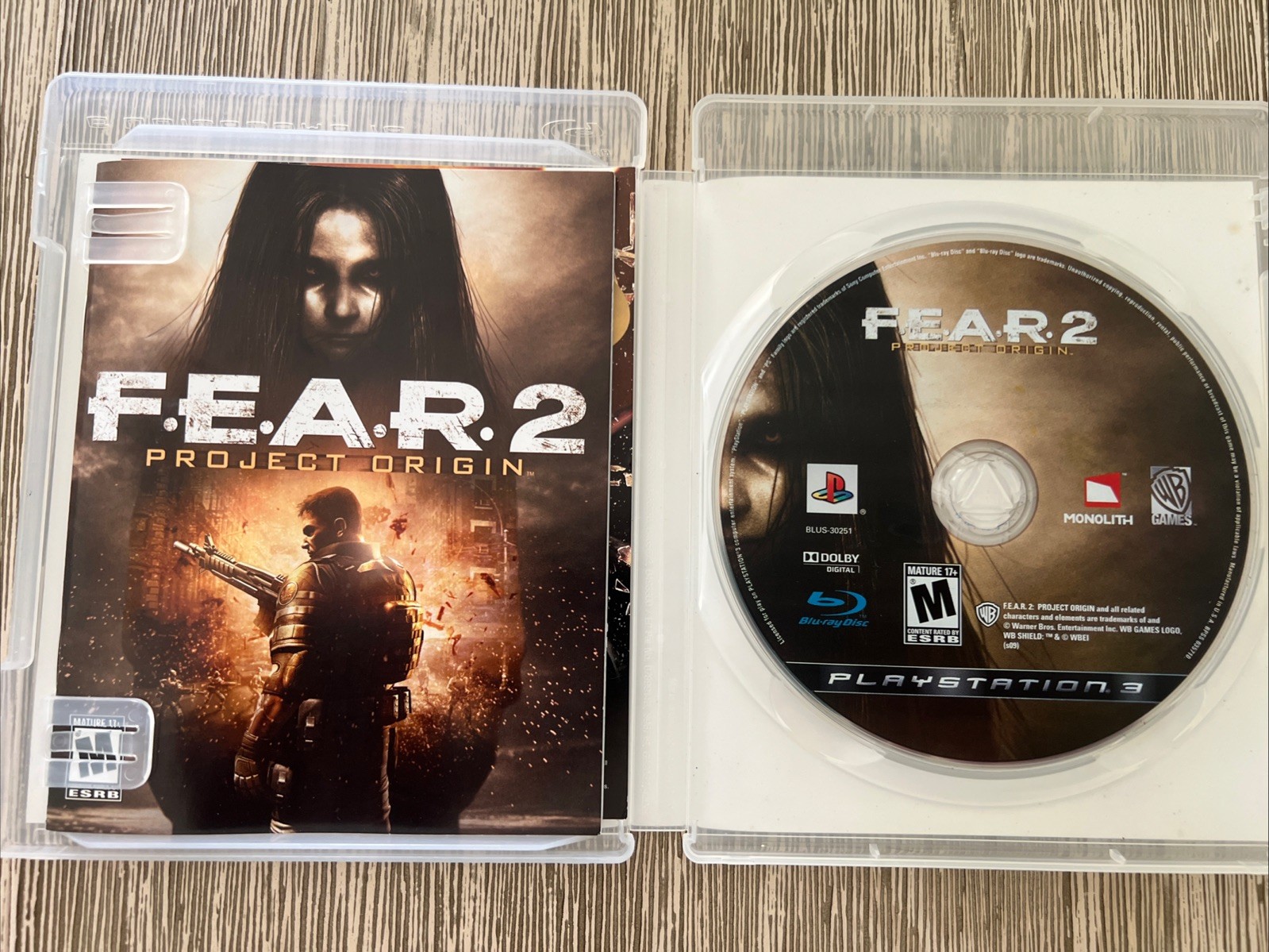 F.E.A.R. 2: Project Origin (Sony PlayStation 3, PS3, 2009) Complete