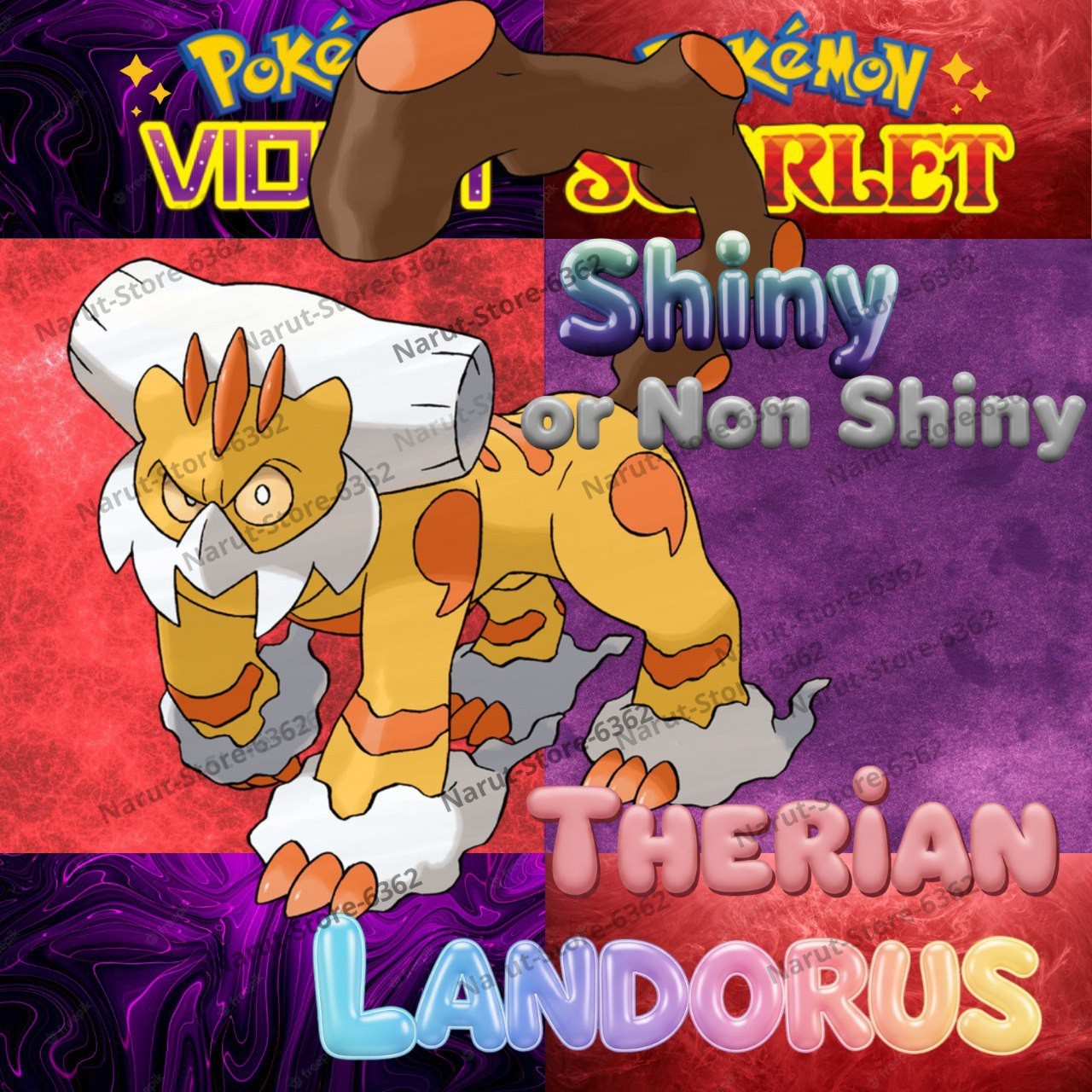 THERIAN LANDORUS🔥SHINY🔥 NON SHINY🔥CUSTOM🔥UNTOUCHED POKÉMON SCARLET & VIOLET