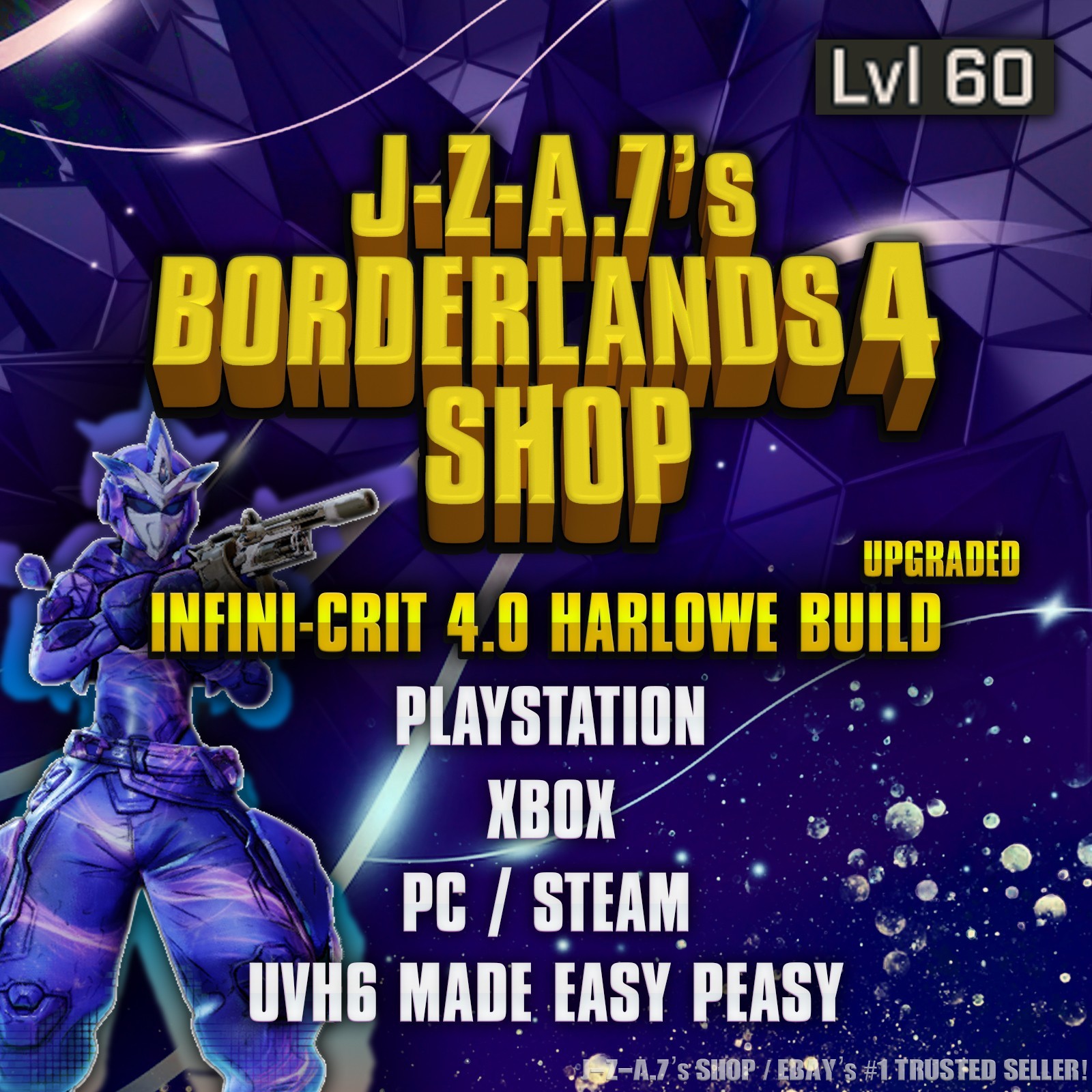 Borderlands 4✨ INFINI-CRIT 4.0 HARLOWE BUILD PHLEBOTOMIST BL4 ✅PC-PS-XBOX✨MOXSY