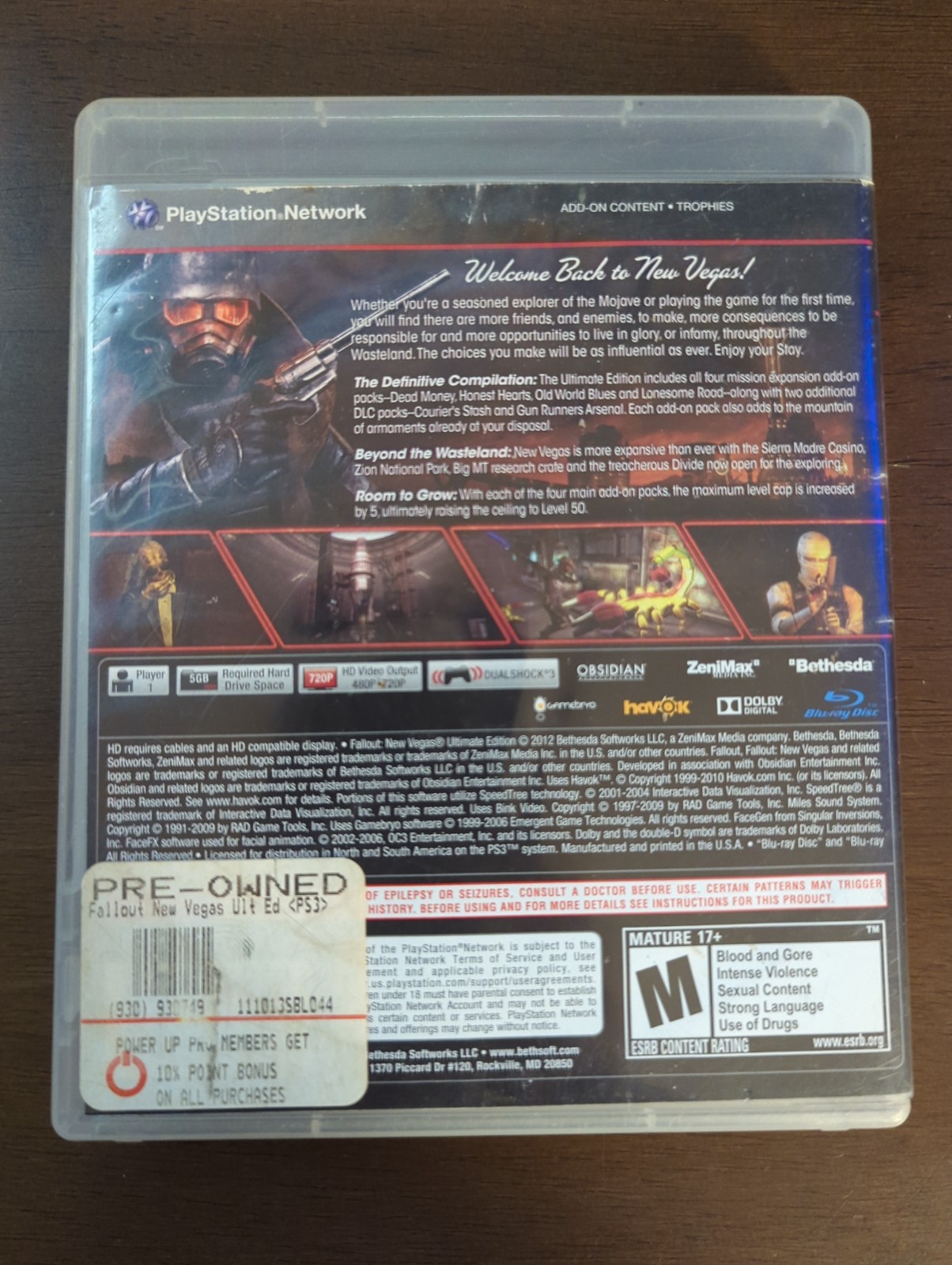 Fallout: New Vegas – Ultimate Edition PS3 – Mint Disc CIB