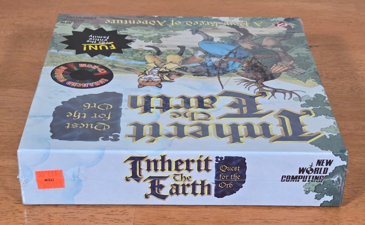 New Sealed Inherit the Earth Quest for Orb New World Computing IBM PC CD 1994