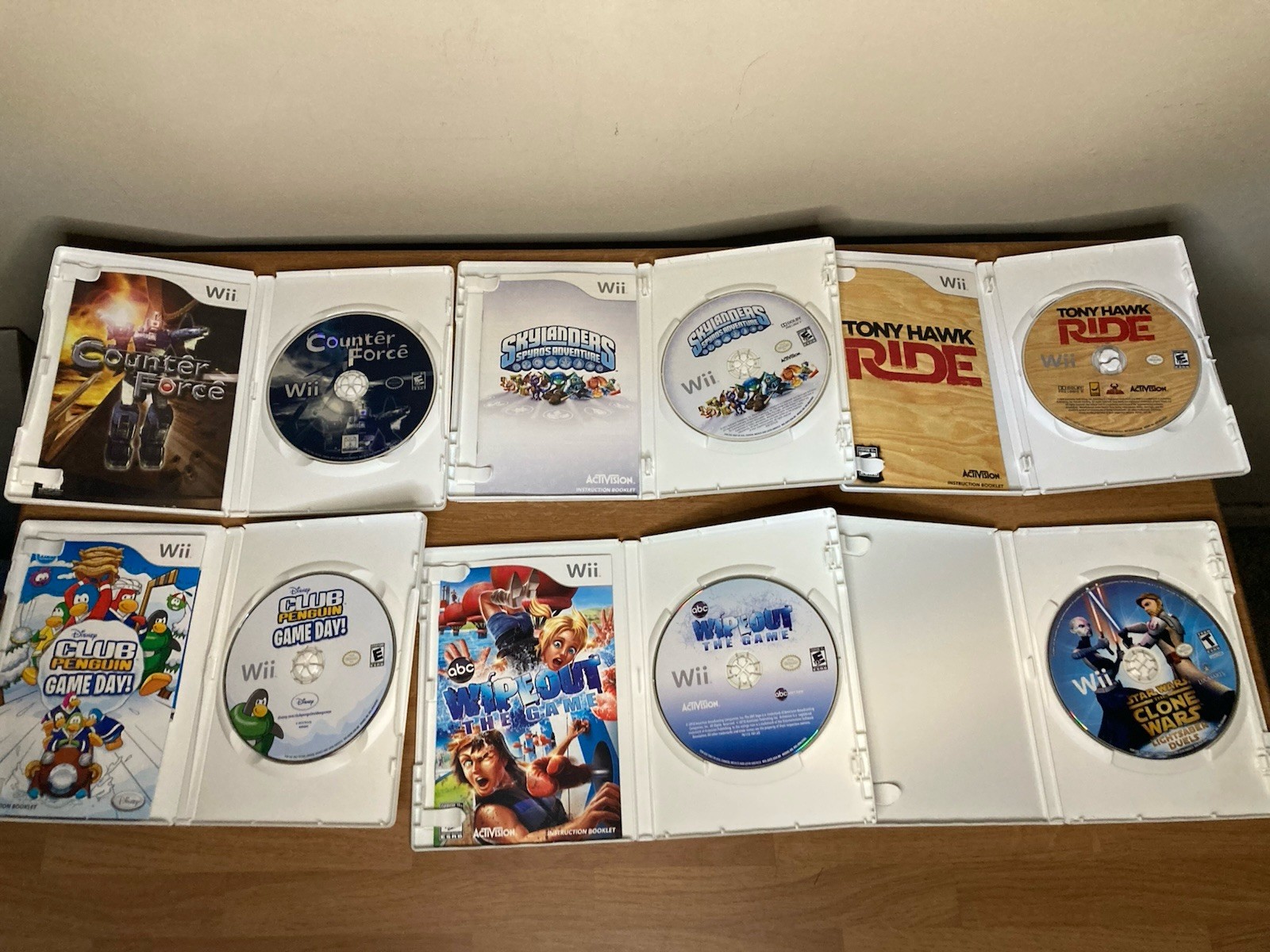 Lot of 6 Nintendo Wii Video Games Tested, 5 Of 6 Complete With Manual!