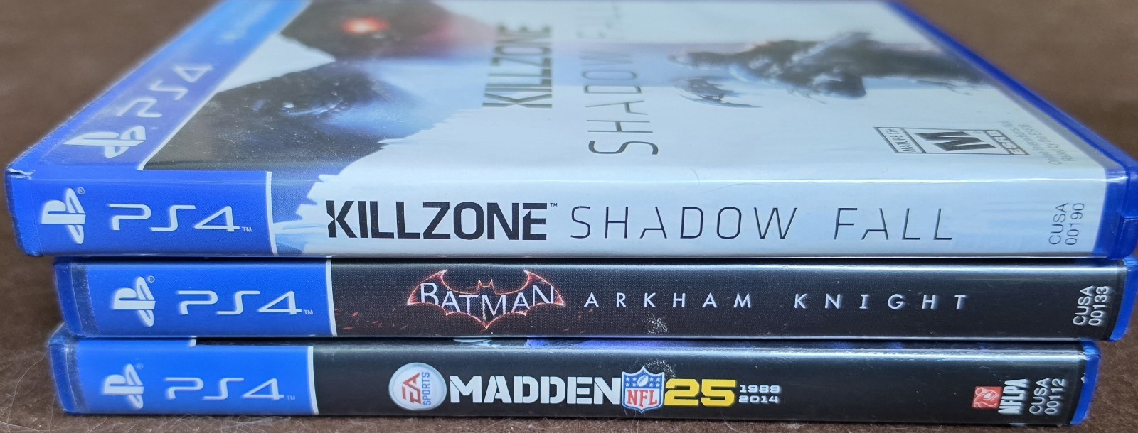 ​PS4 Game Lot of 3 Batman Arkham Knight Killzone Shadow Fall Madden 25 CIB