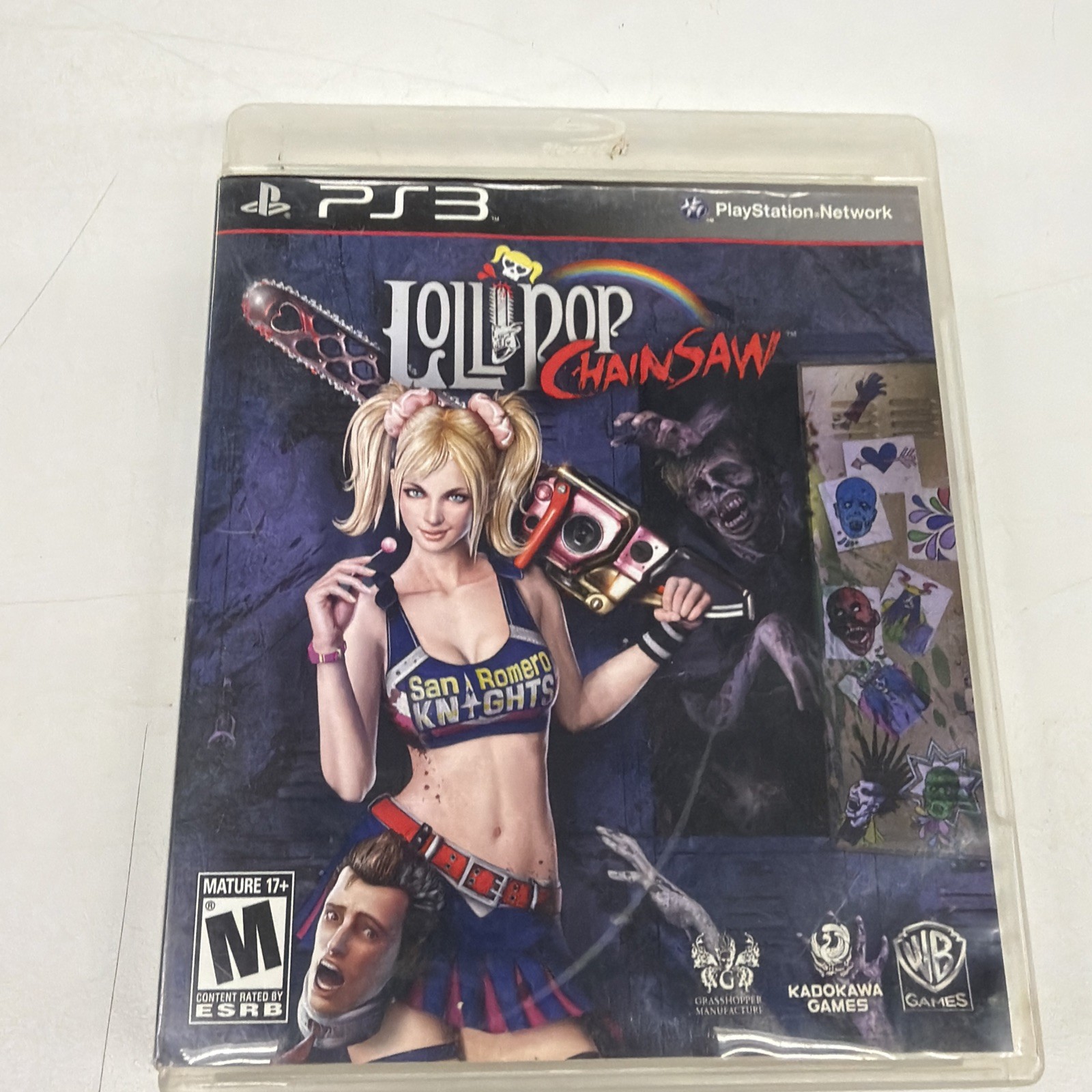 WB Games Lollipop Chainsaw PS3 NTSC-U/C M Mature Case & Disc Included