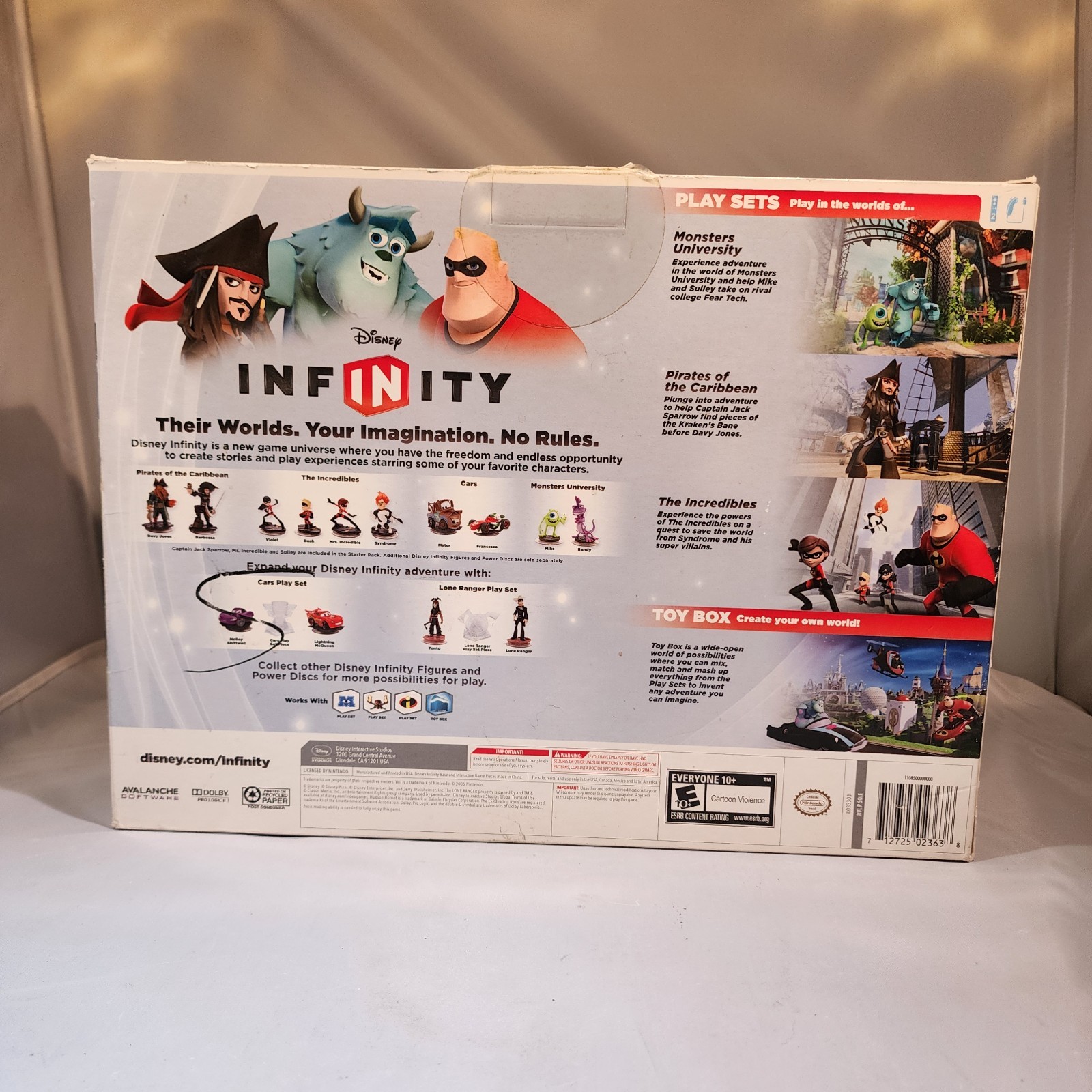 Disney Infinity Starter Pack For Nintendo Wii. Open Box Sealed Game and Pad