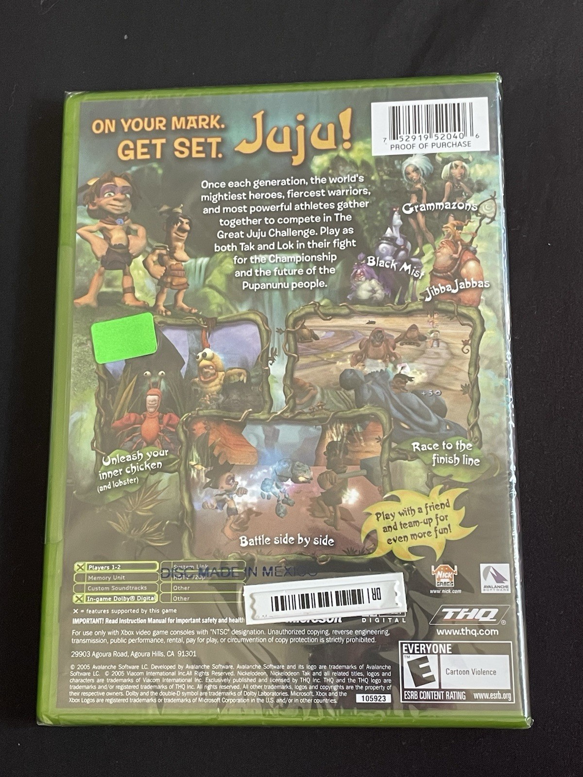 THQ Tak: The Great Juju Challenge (Xbox, 2005) Multiplayer E NTSC-U/C