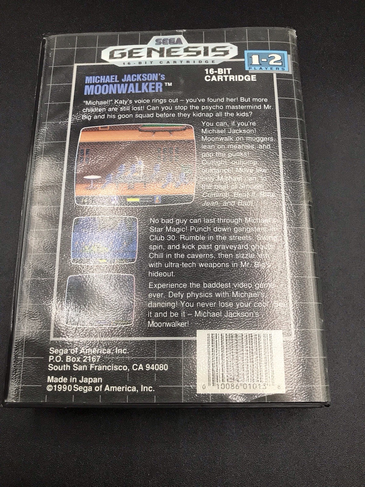 Michael Jackson’s Moonwalker – Sega Genesis 1990 – Complete – Authentic Tested
