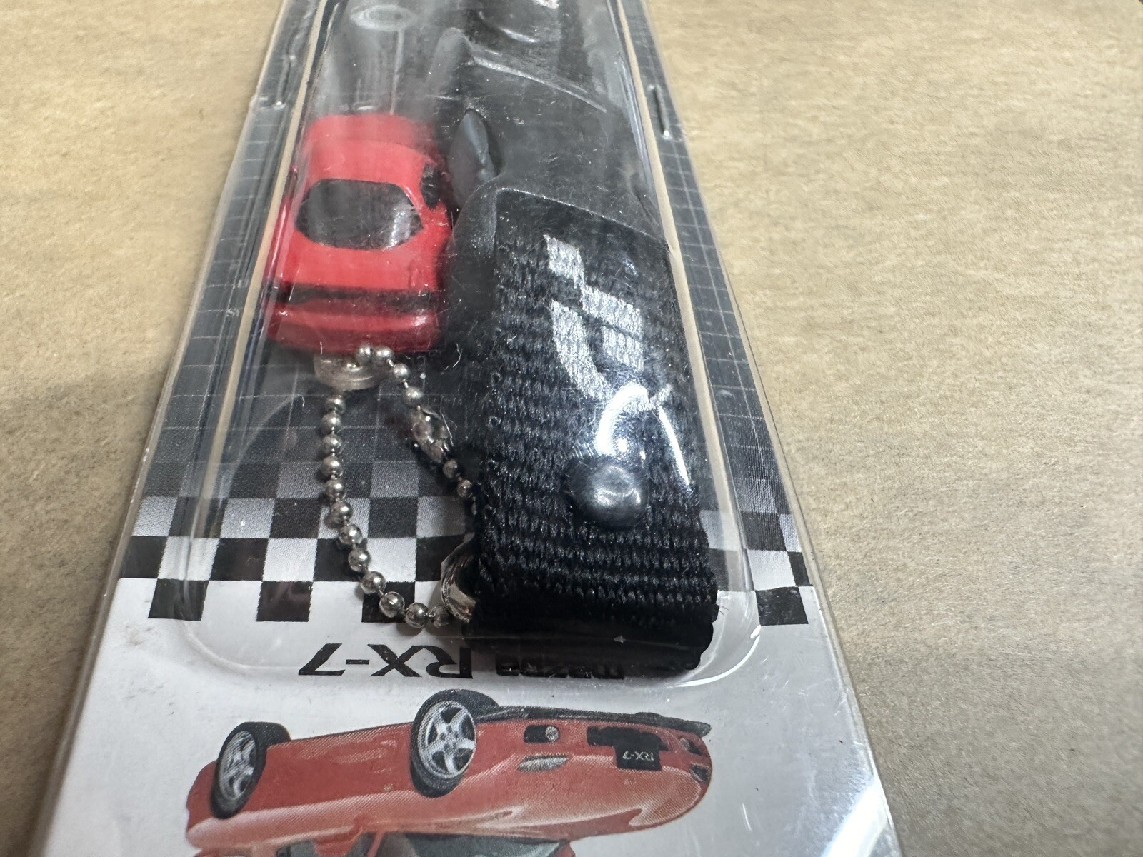 2001 Gran Turismo 3 A Spec Car Mate Gr4 Mazda RX7 Mobile Phone Chain Rare Promo
