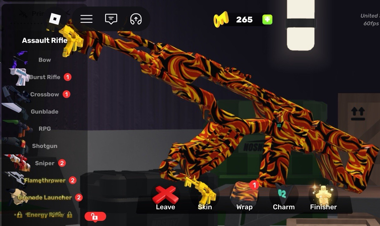 roblox rivals akk, AKEY-47 X Crystal Daggers + namesnipe