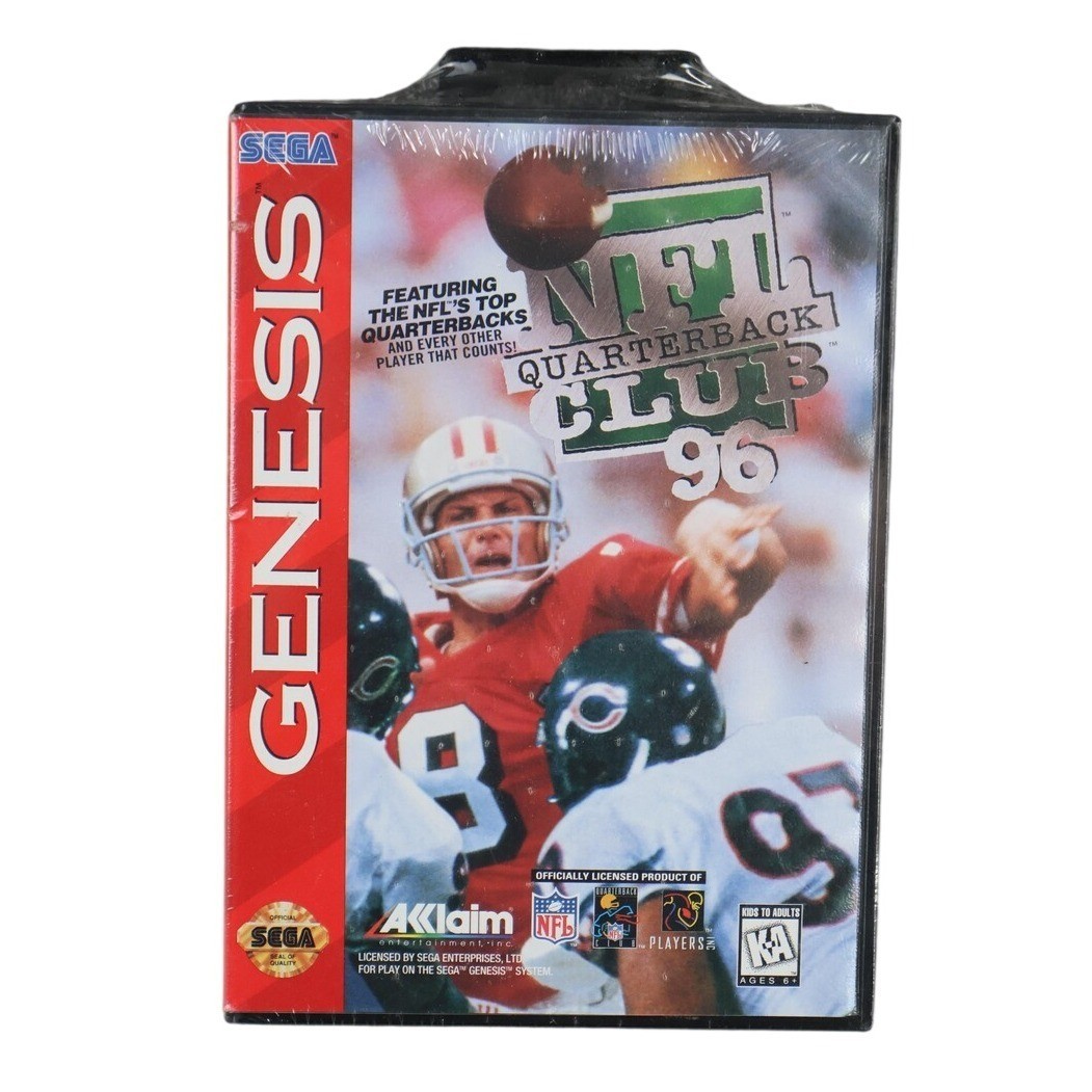Brand New Factory Sealed NFL Quarterback Club 96 Sega Genesis Acclaim Sports