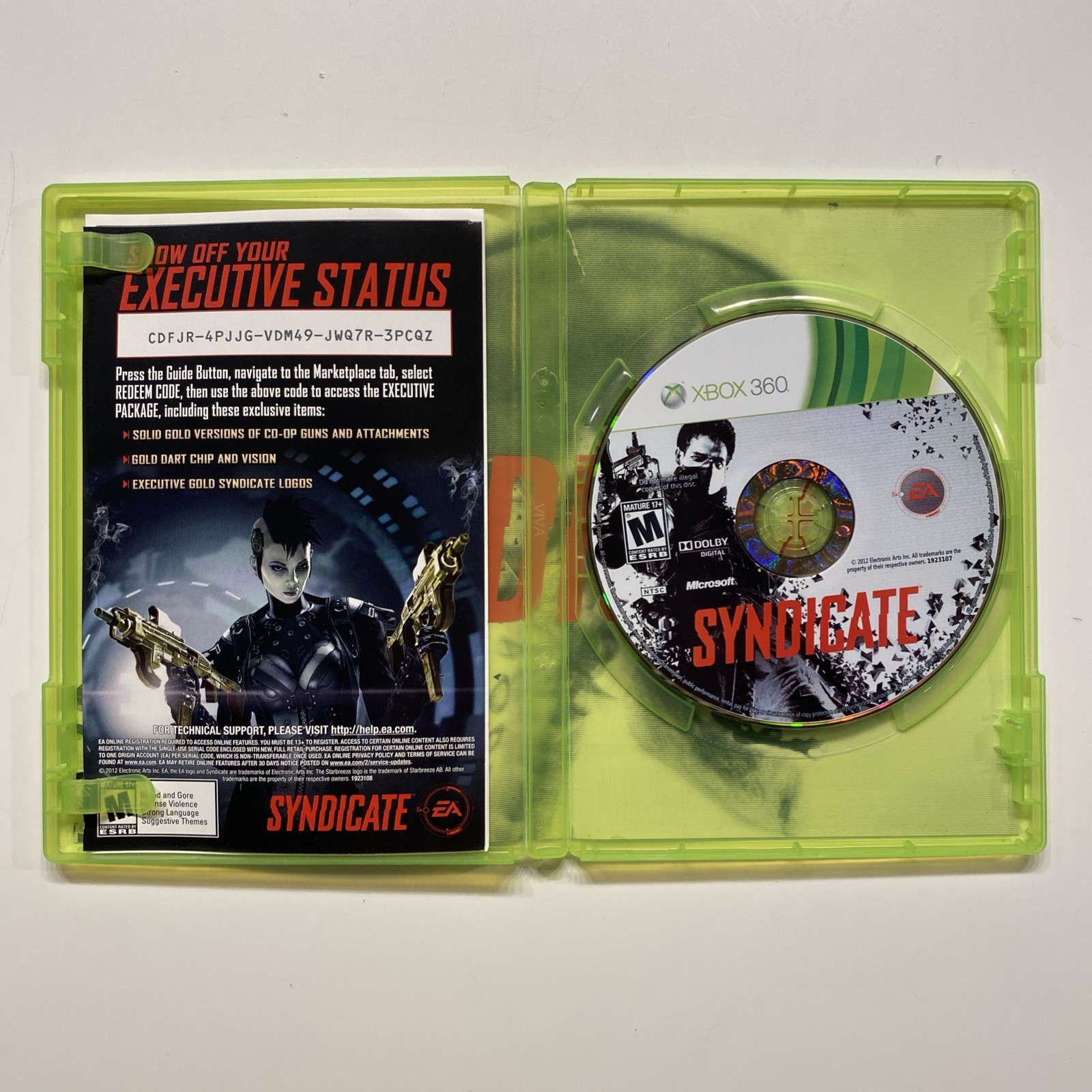 Syndicate (Microsoft Xbox 360, 2012) CIB