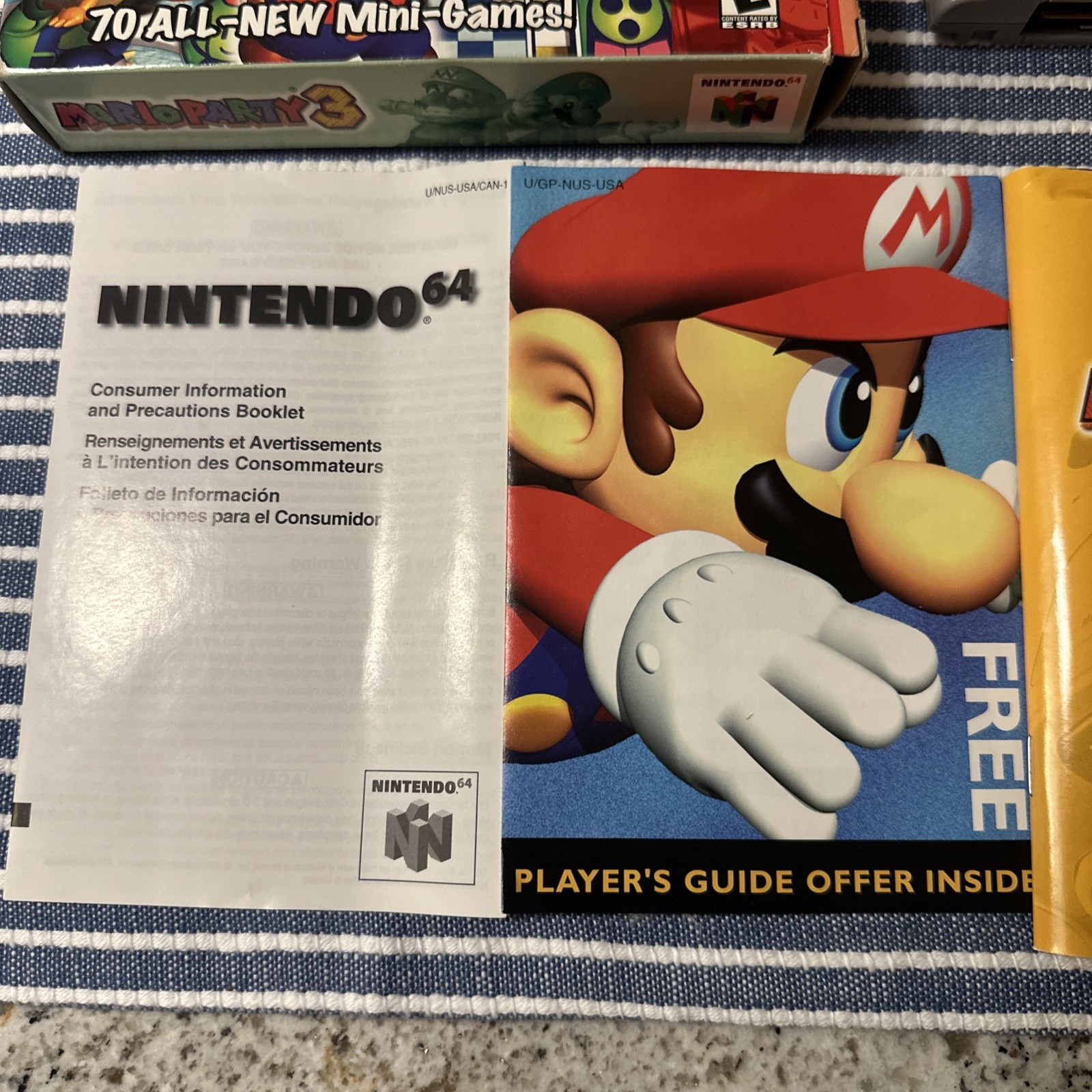 Mario Party 3 (Nintendo 64) COMPLETE w/ Box, Manual, Cartridge
