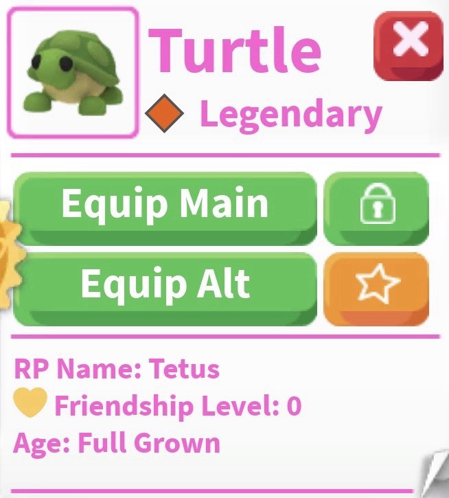 FAST DELIVERY 🚛 Adopt me! Roblox Legendary Turtle /Digital Item Full Grown NP