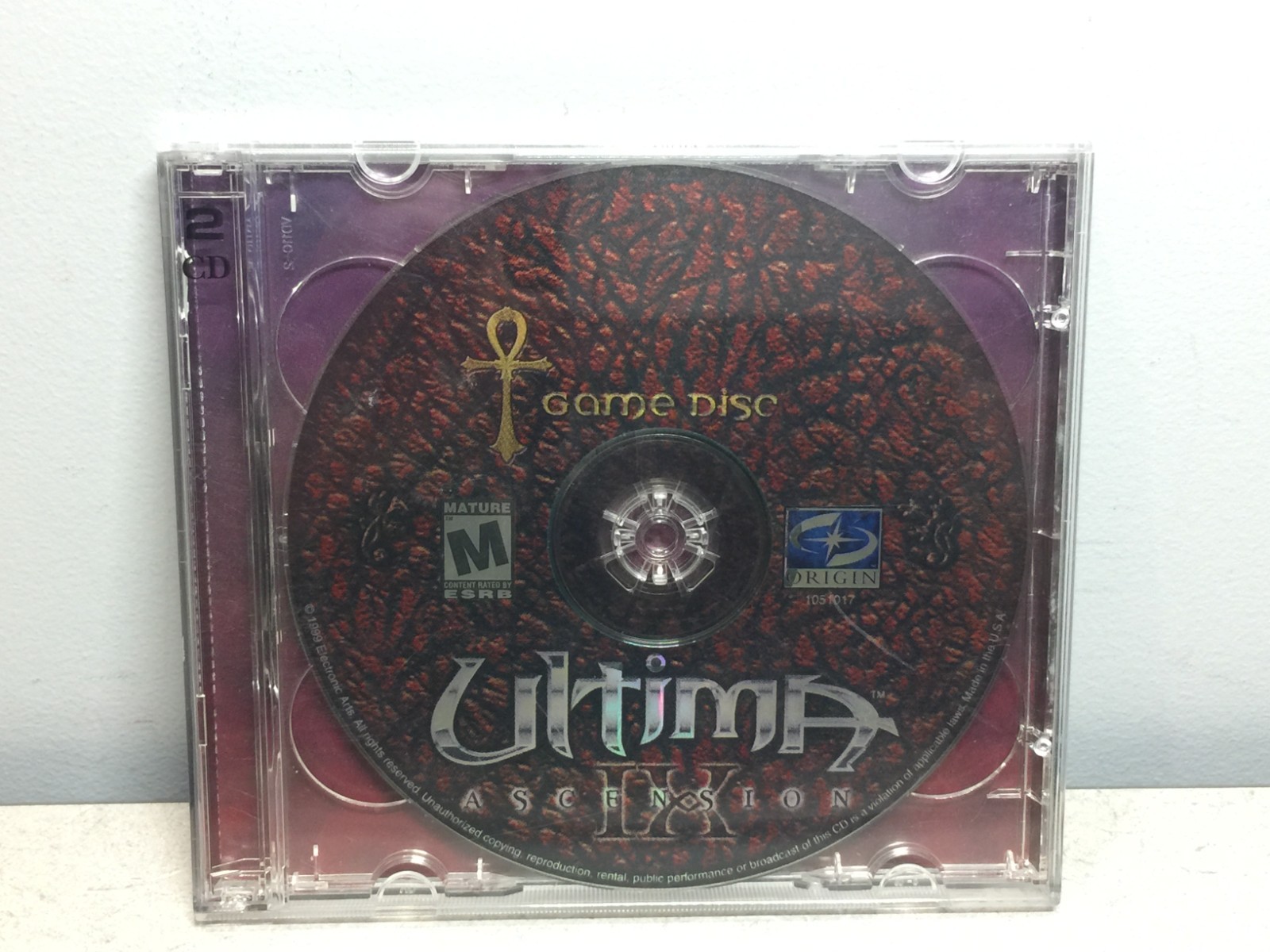 Ultima IX Ascension PC CD ROM 1999 2 Discs Video Game