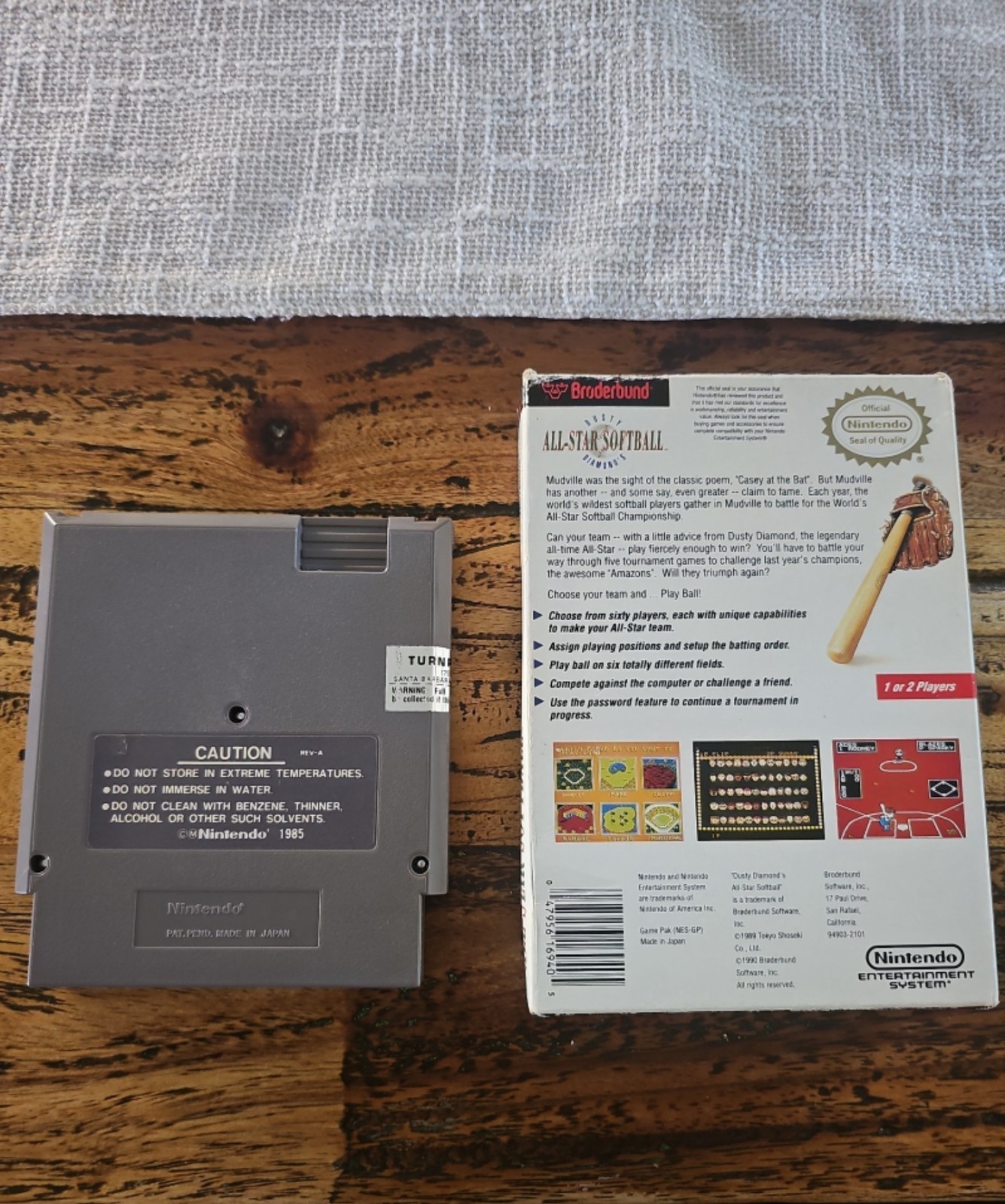UNTESTED Dusty Diamond’s All-Star Softball (Nintendo NES, 1990) Authentic Game