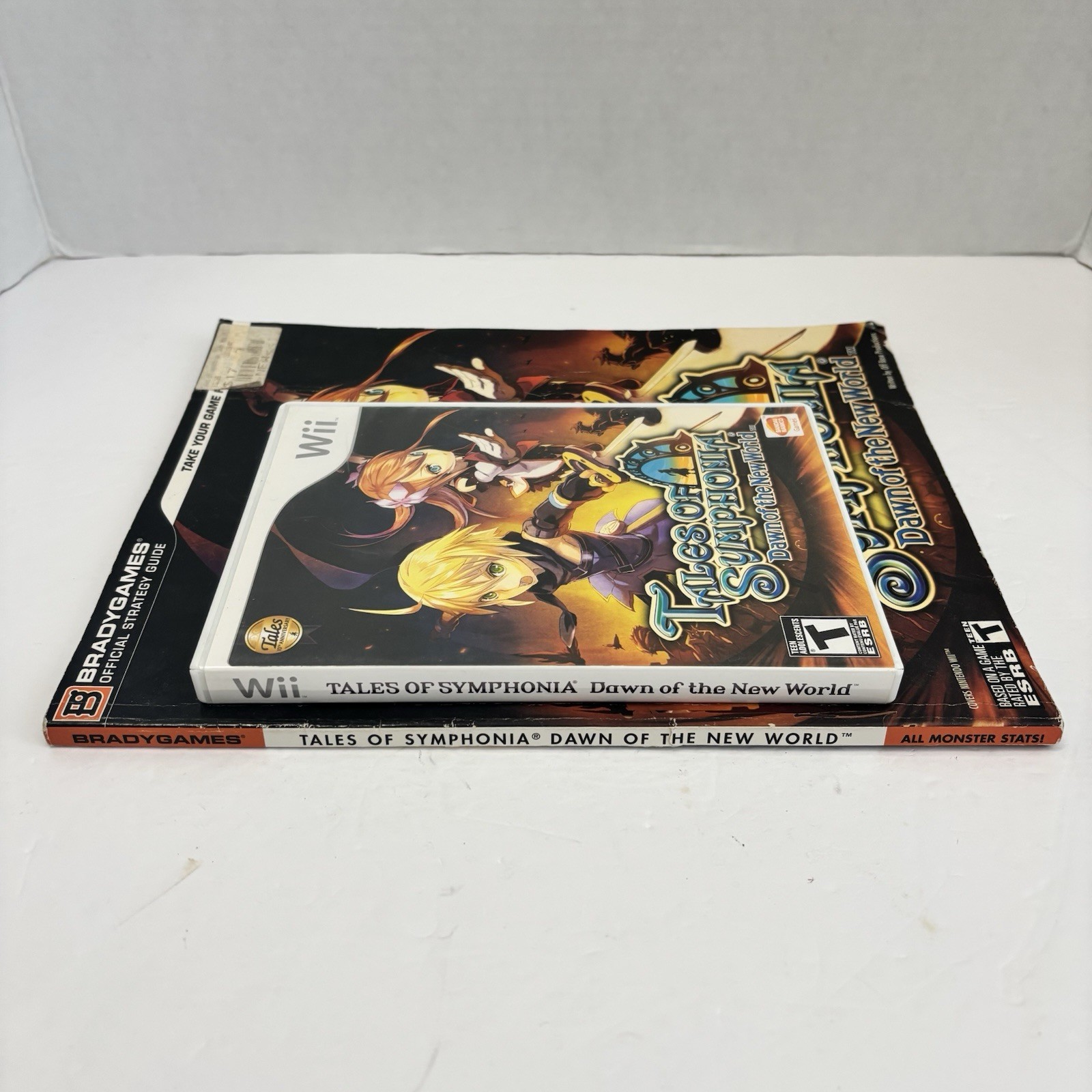 Tales of Symphonia Dawn of the New World Nintendo Wii Complete w/ Strategy Guide