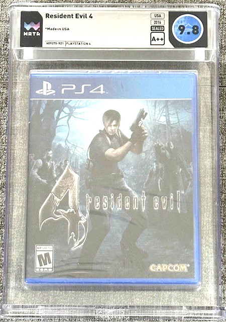 Resident Evil 4 PS4 PlayStation 4 WATA Graded 9.8 A++
