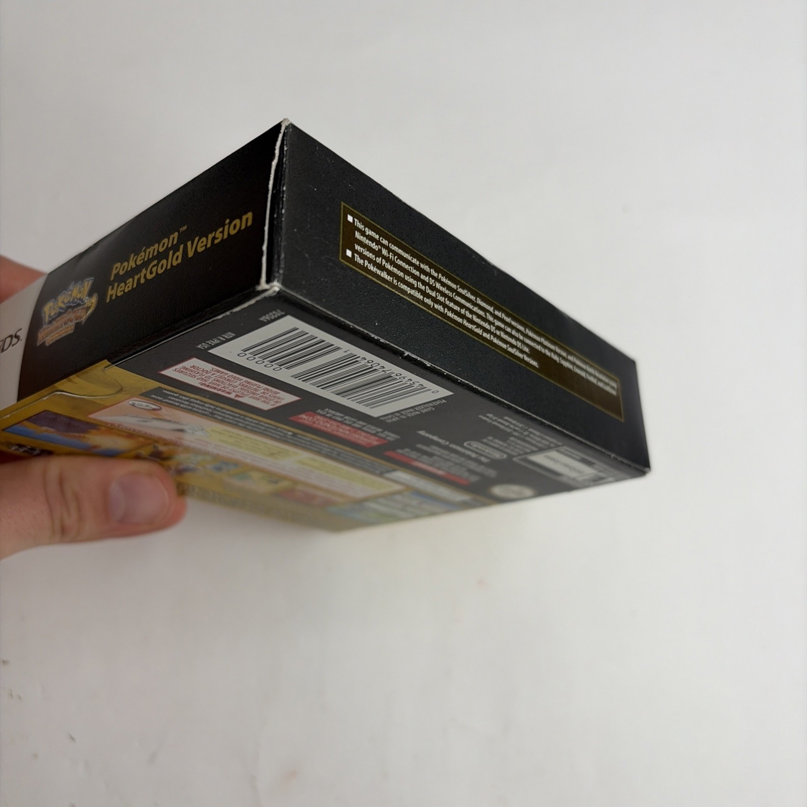 NICE Pokemon Heartgold Version DS Complete Big Box Pokewalker Authentic Tested!