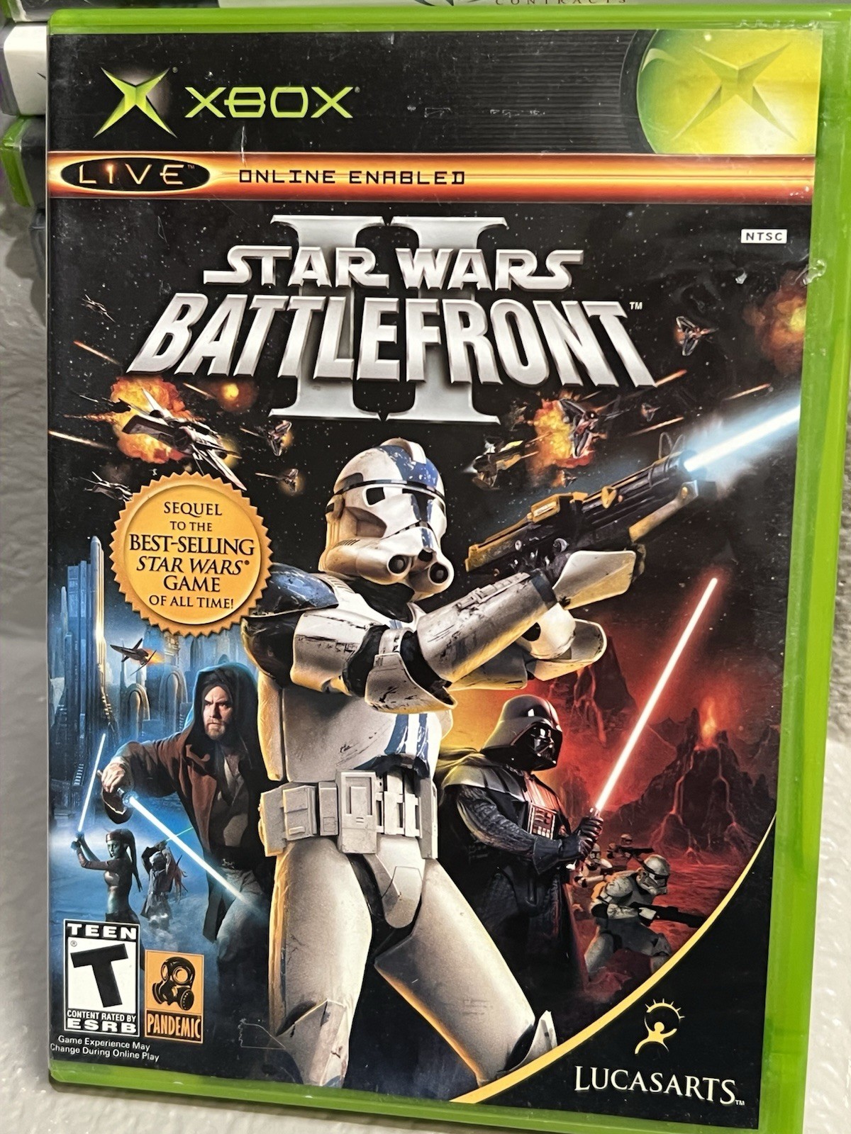 LucasArts Star Wars Battlefront II Xbox CIB Online Multiplayer NTSC-U/C 2005