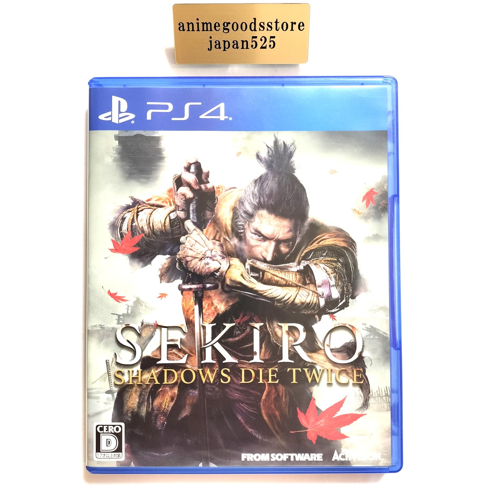 Sekiro Shadows Die Twice PS4 PlayStation 4 FROM SOFTWARE Samurai Action w/Case