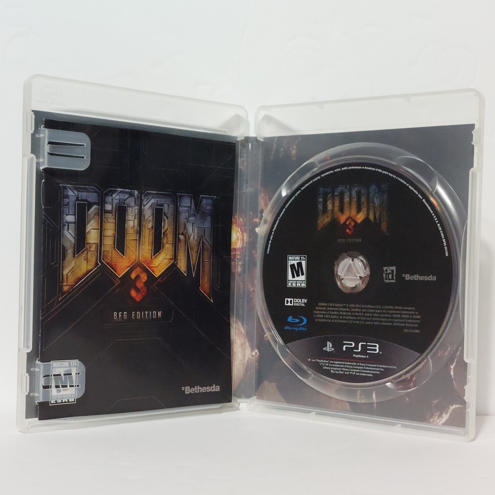Doom 3 BFG Edition PS3 CIB Complete Tested & Working