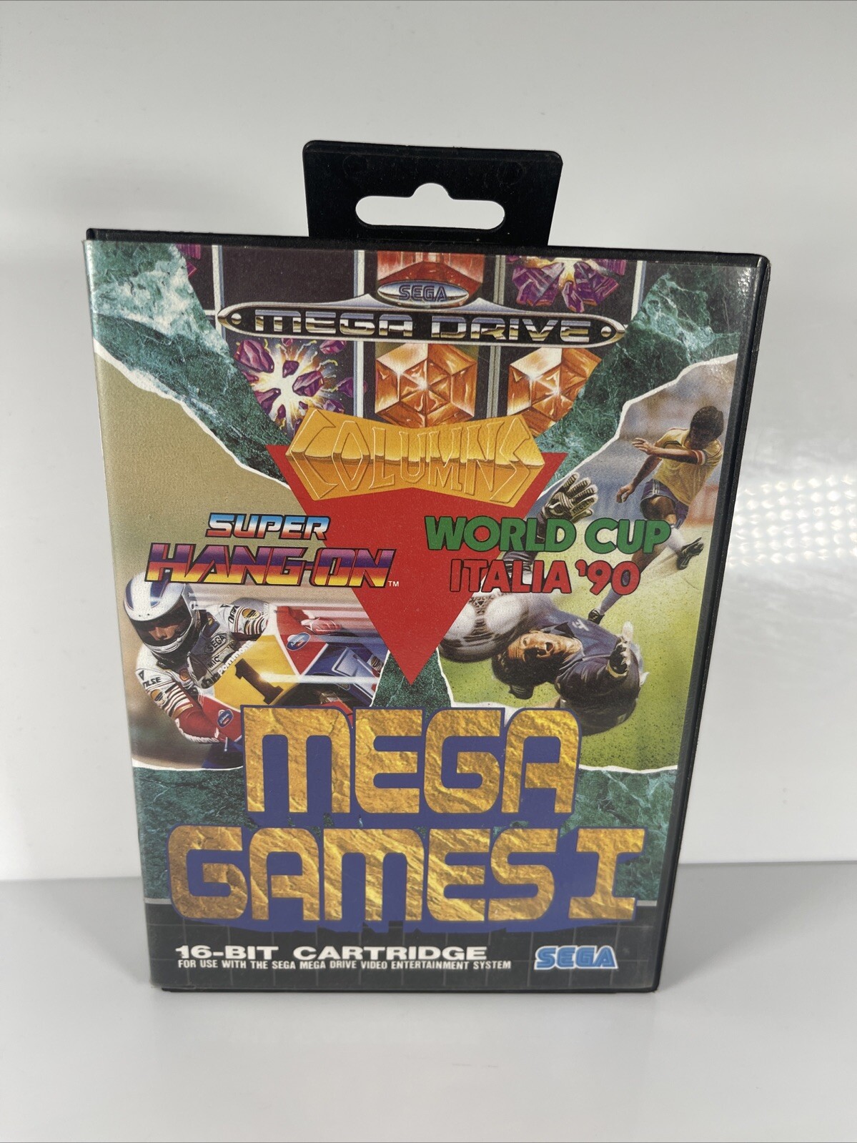 MEGA Games I SEGA MEGA DRIVE- Boxed + Manuals Columns Italia 90 Super Hang On