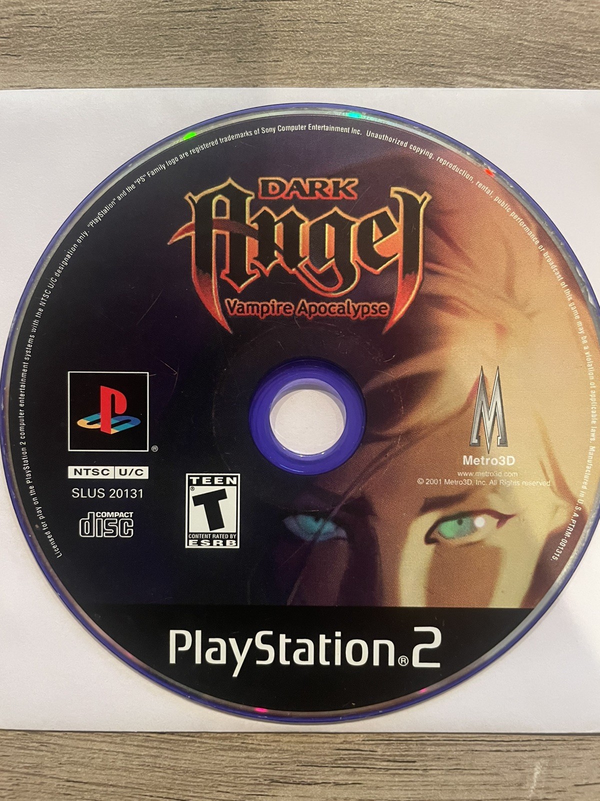 Dark Angel: Vampire Apocalypse; Loose (Sony PlayStation 2, 2001)