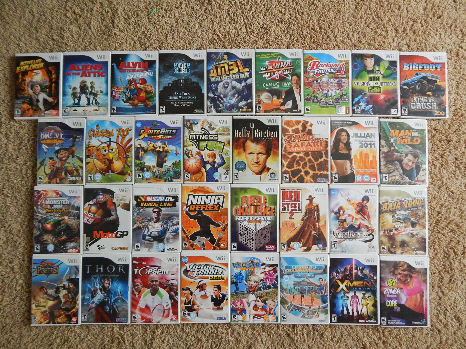 Nintendo Wii Games! You Choose from Selection! $6.95 Each! Buy 3 Get 4th FREE!