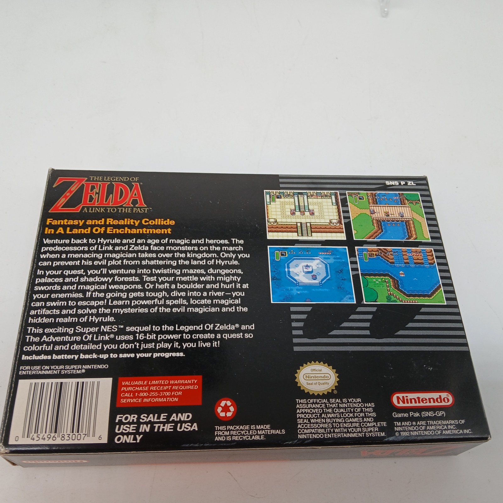 The Legend of Zelda: A Link to the Past (Nintendo SNES, 1992) Original