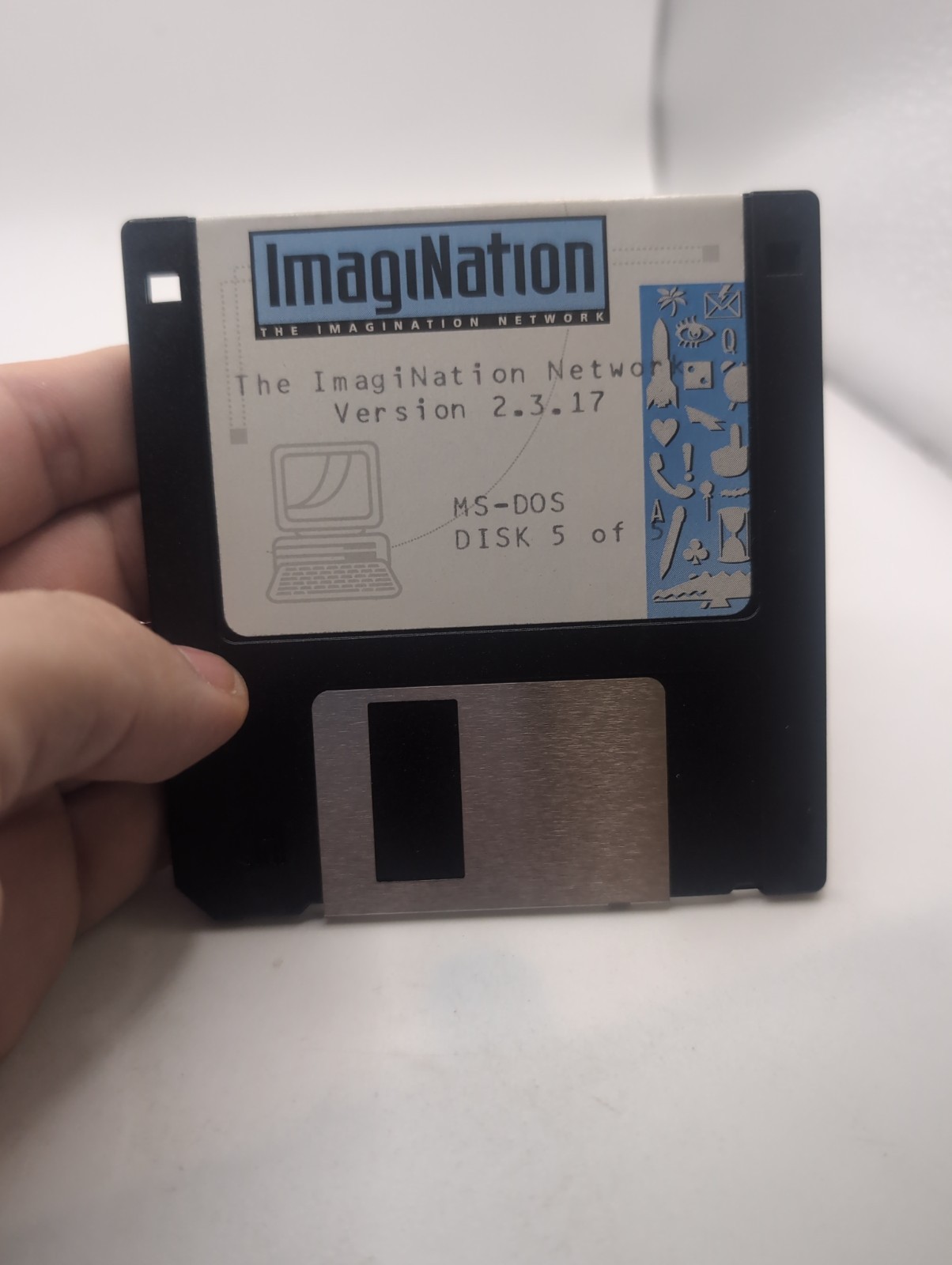 The Sierra Network ImagiNation Version 2.3 MS-DOS PC 3.5″ HD Disc