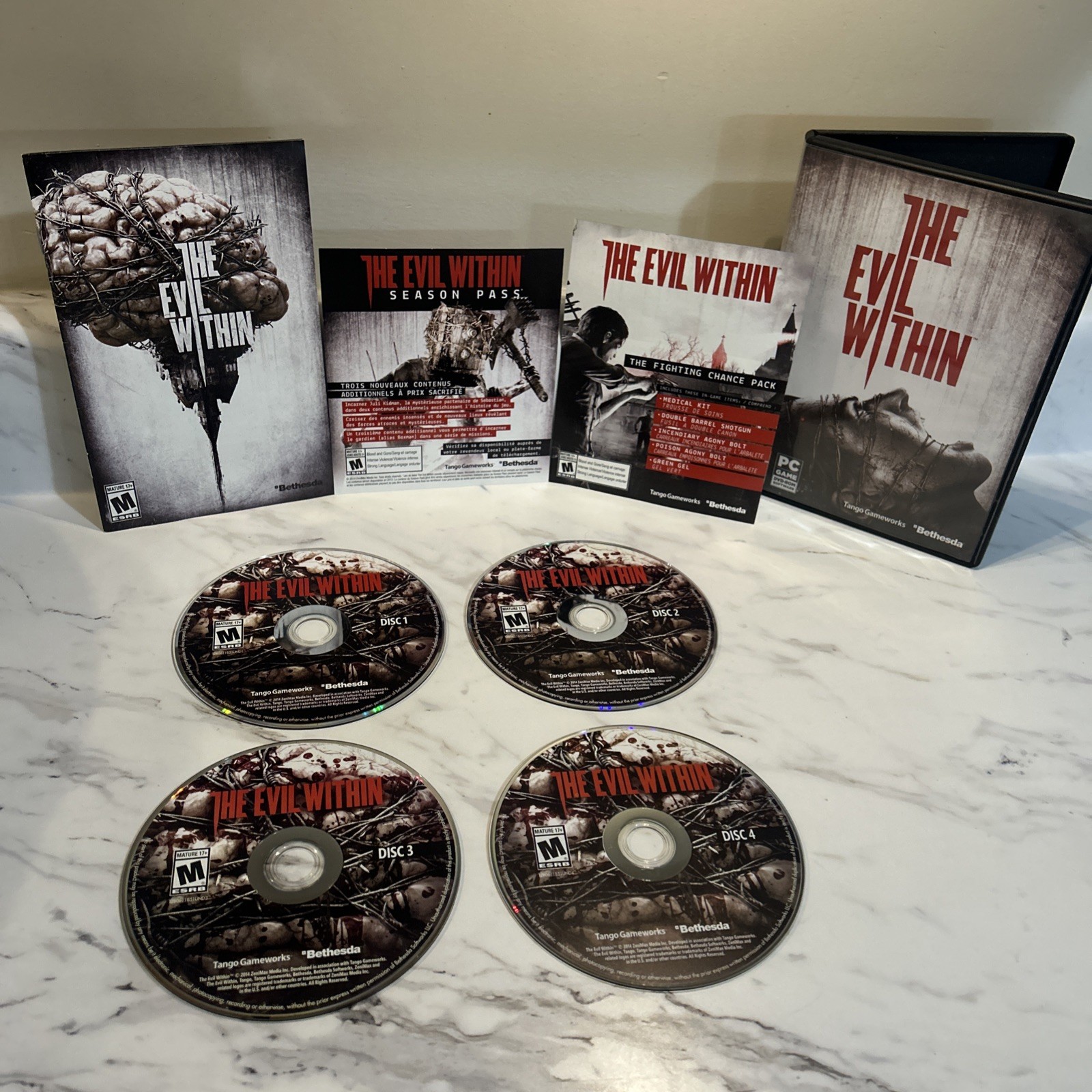 The Evil Within PC DVD ROM Video Game – Great Condition Complete Horror
