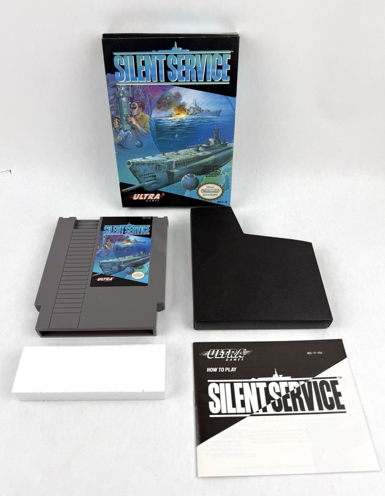 Silent Service (Nintendo Entertainment System, 1989) CIB Complete Tested