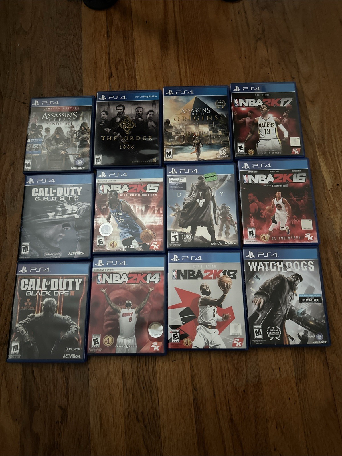 PS4 PlayStation 4 Game Bundle Game Lot Of 12 Games Great Condition