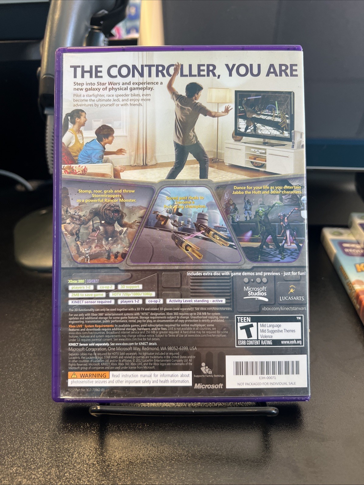 Kinect Star Wars (Microsoft Xbox 360, 2012) Complete