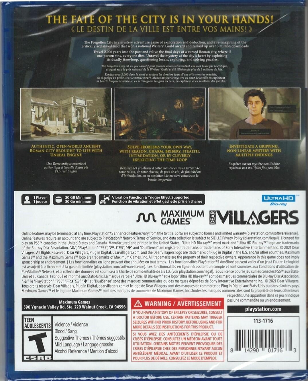 The Forgotten City – PlayStation 5