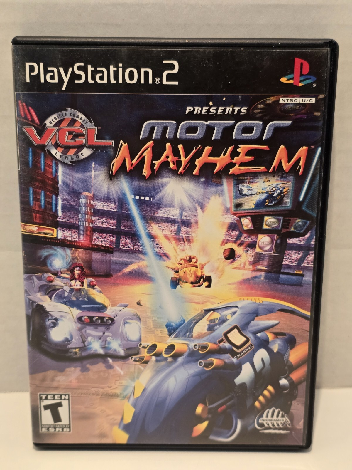 Motor Mayhem: Vehicular Combat League (Sony PlayStation 2, 2001) Complete In Box