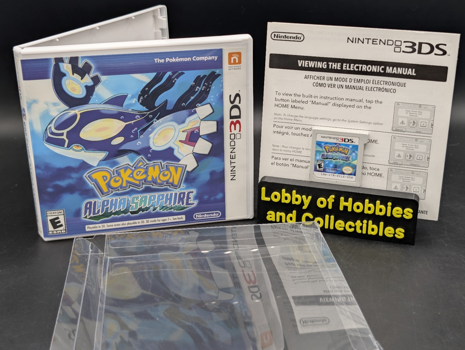 Pokemon: Alpha Sapphire ( Nintendo 3DS ) Authentic – Tested W/ Collector Case