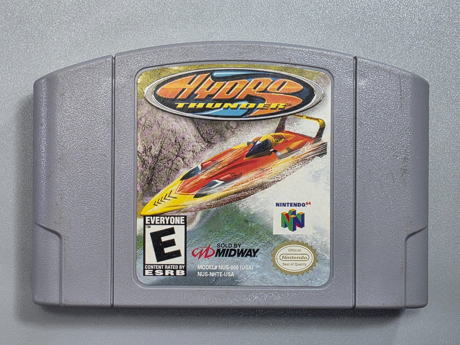 Hydro Thunder (Nintendo 64) 64 Authentic Gray Cart Only