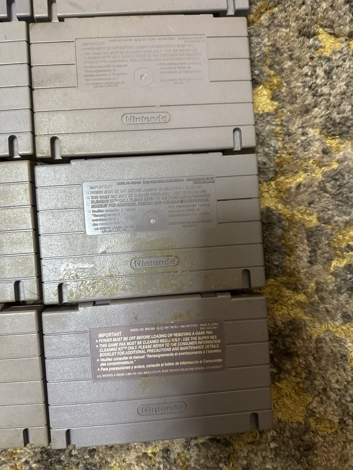 SNES Games Lot 10 Games Untested