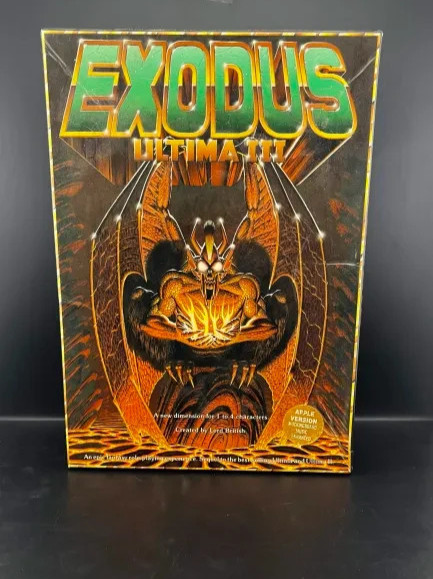 Exodus Ultima III Retro Game Complete With Everything!! UNTESTED