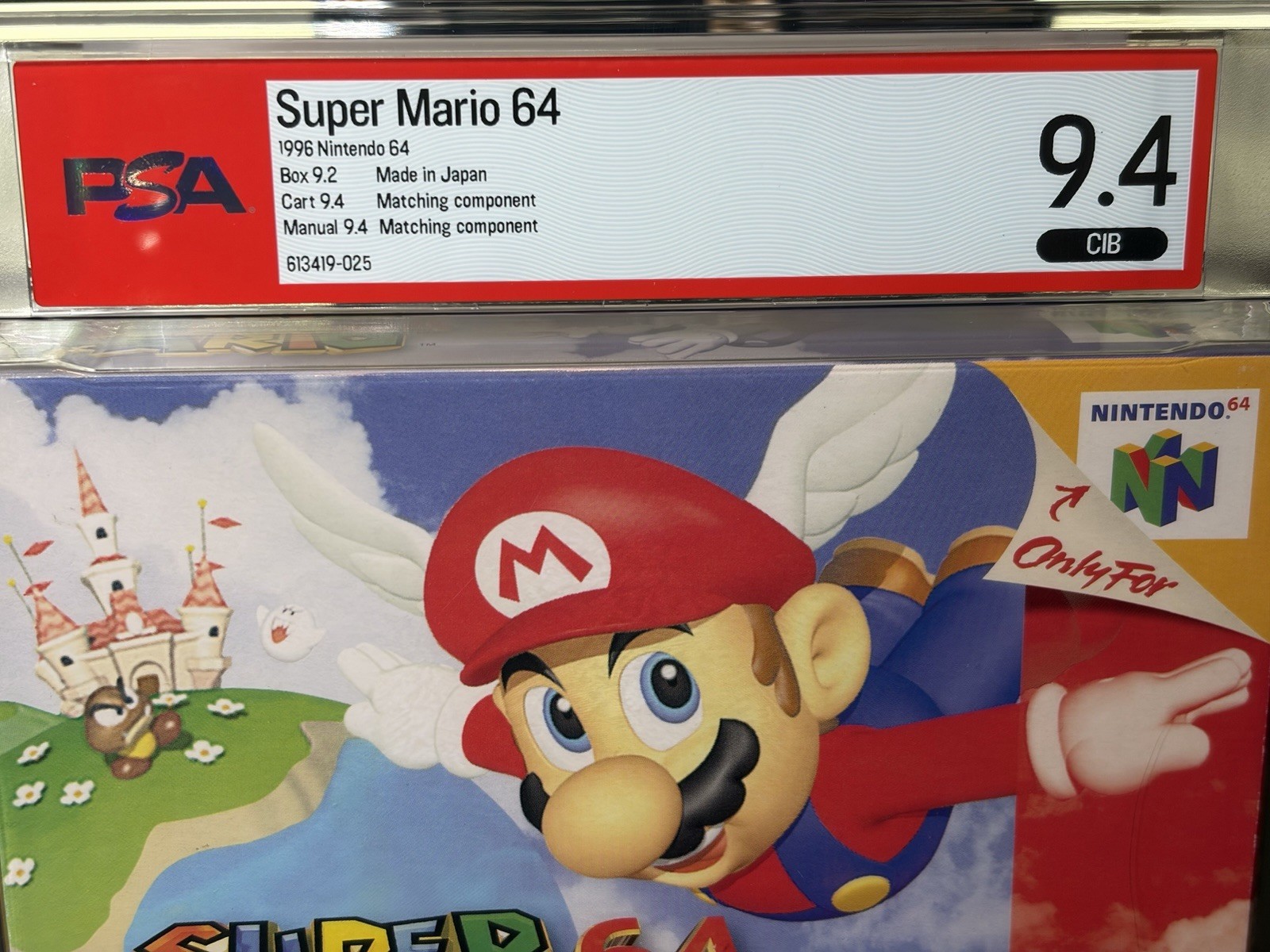 Super Mario 64 Original Version Nintendo 64 N64 Complete In Box Graded PSA 9.4