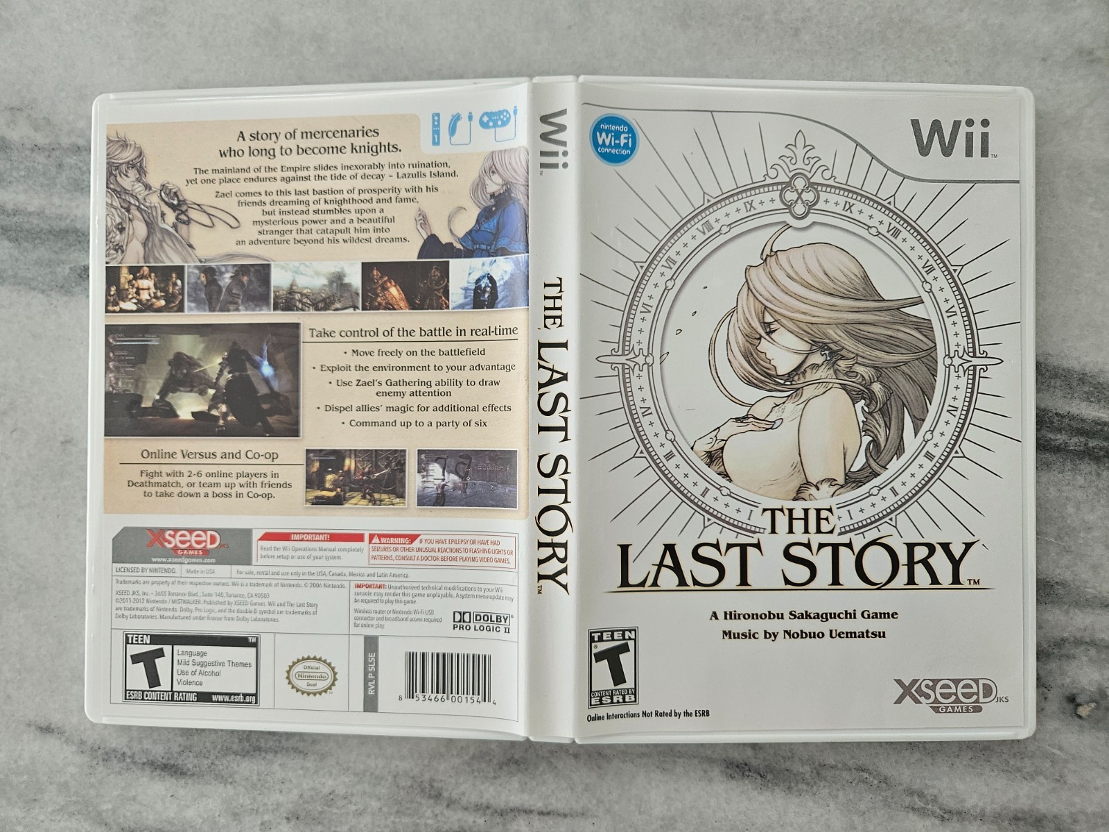 The Last Story (Nintendo Wii, 2012) Case and Manual Only — NO DISC —