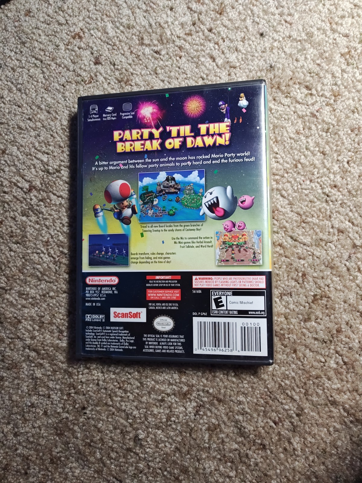 Mario Party 6 (Nintendo GameCube, 2004) Complete