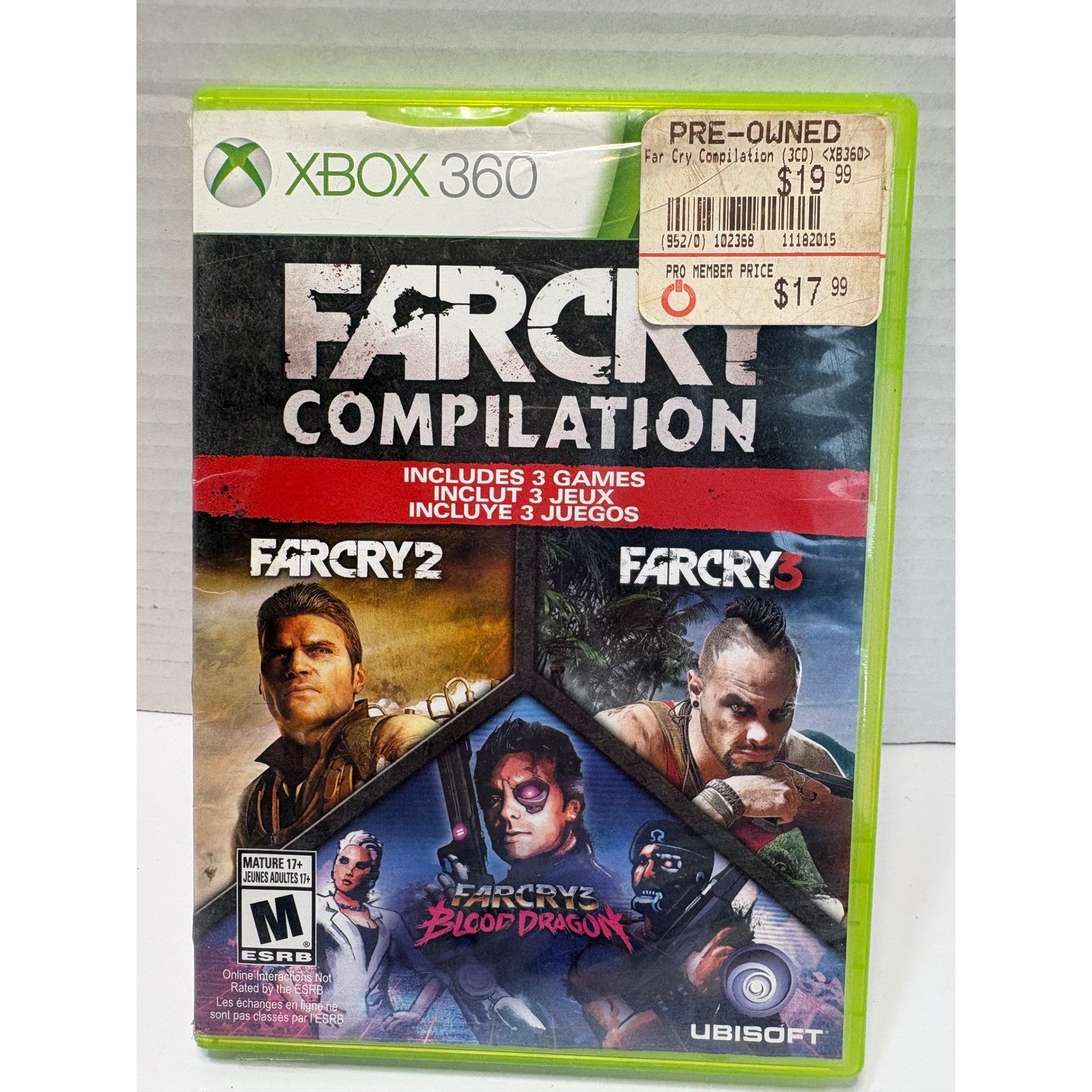 Far Cry Compilation Xbox 360 3-Game Set Far Cry 2 3 Blood Dragon Ubisoft 2013