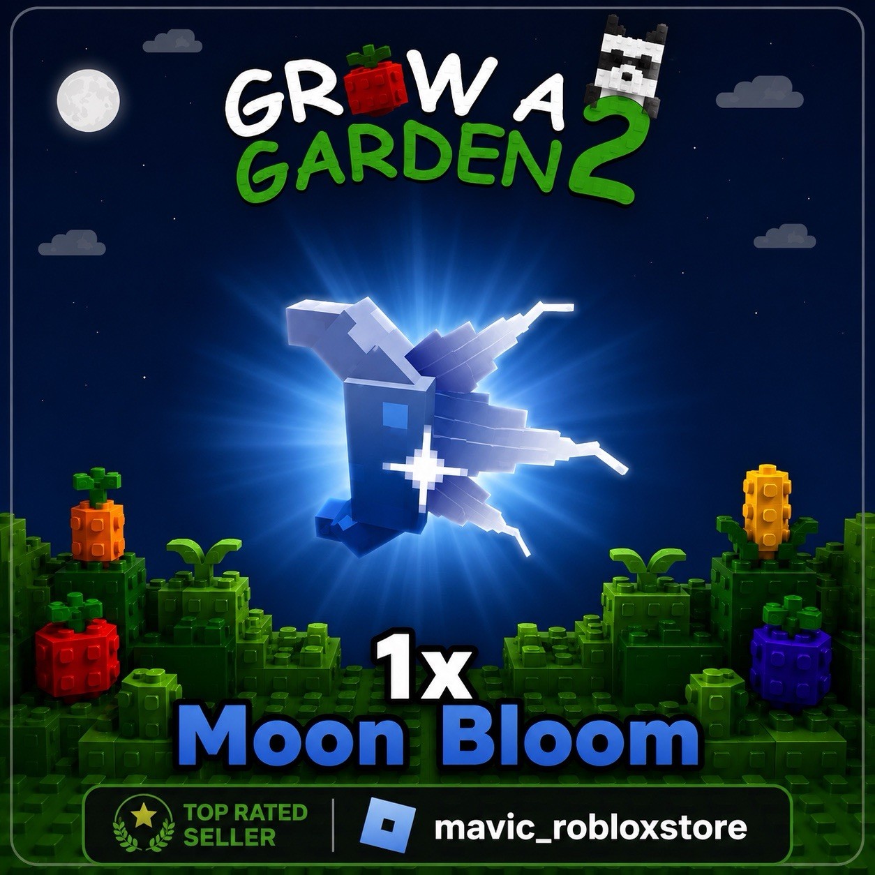 1x MOON BLOOM SEED🔥Grow a Garden 2✨| – CHEAPEST ON EBAY
