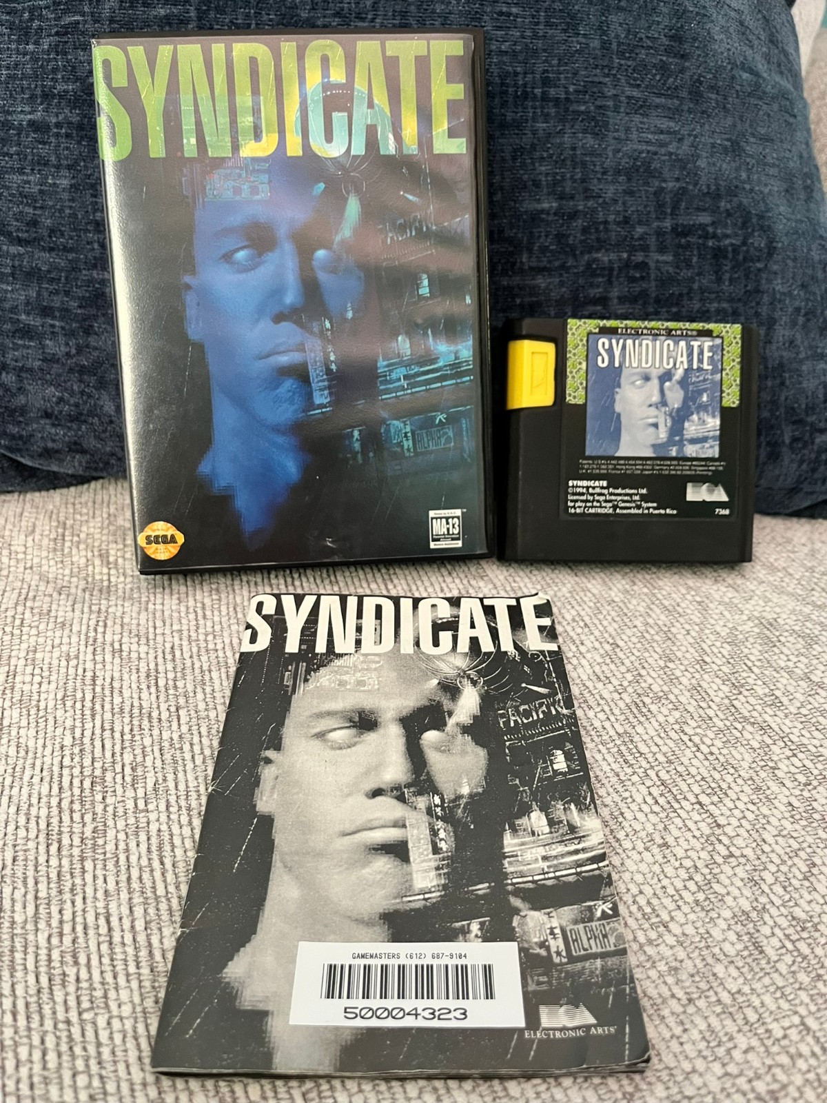 Syndicate (Sega Genesis) Complete in Box Cib – Tested and Working!